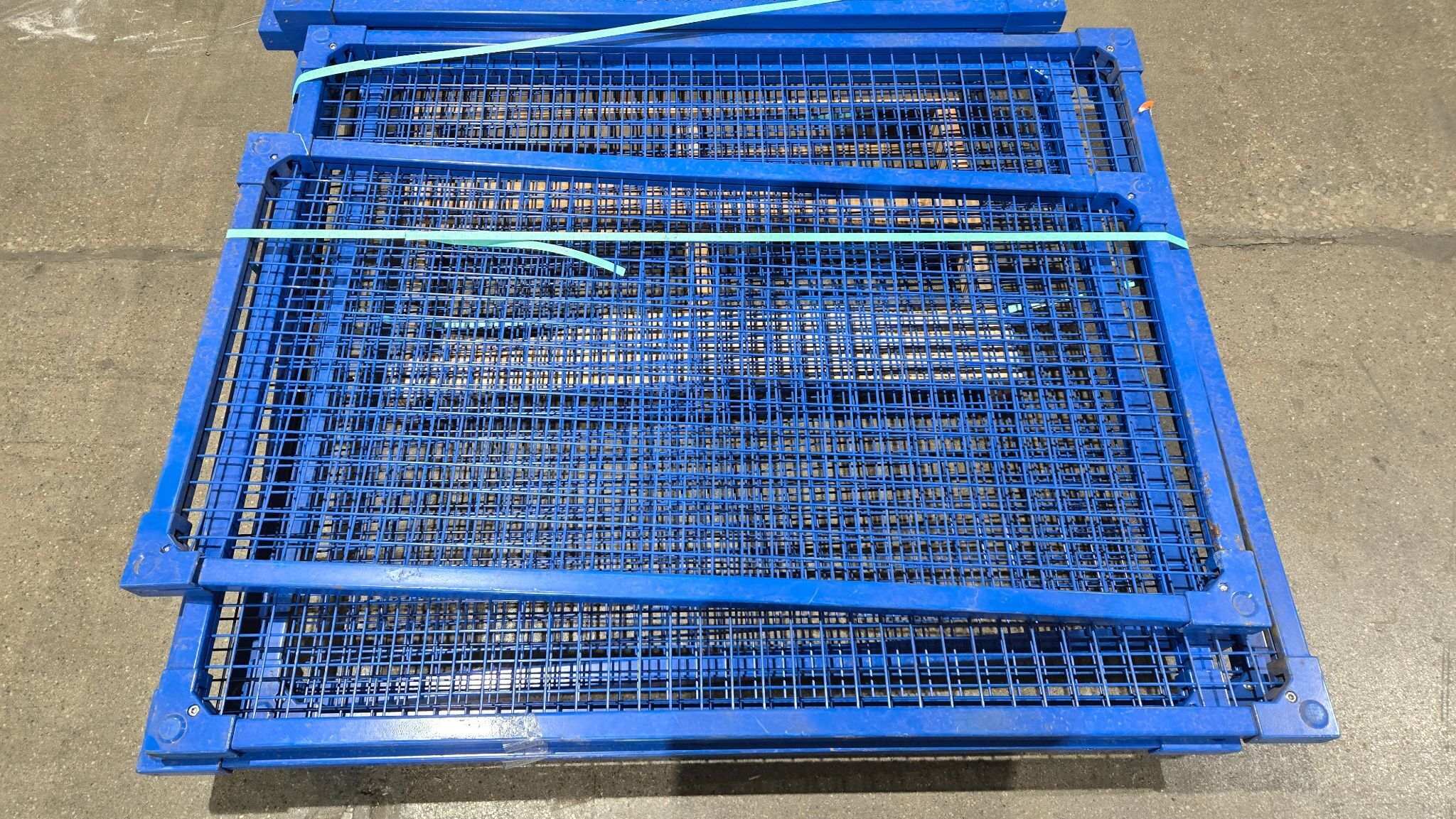 LOT OF INDUSTRIAL STEEL MACHINE GUARDING PANELS (9 PCS) USED 2