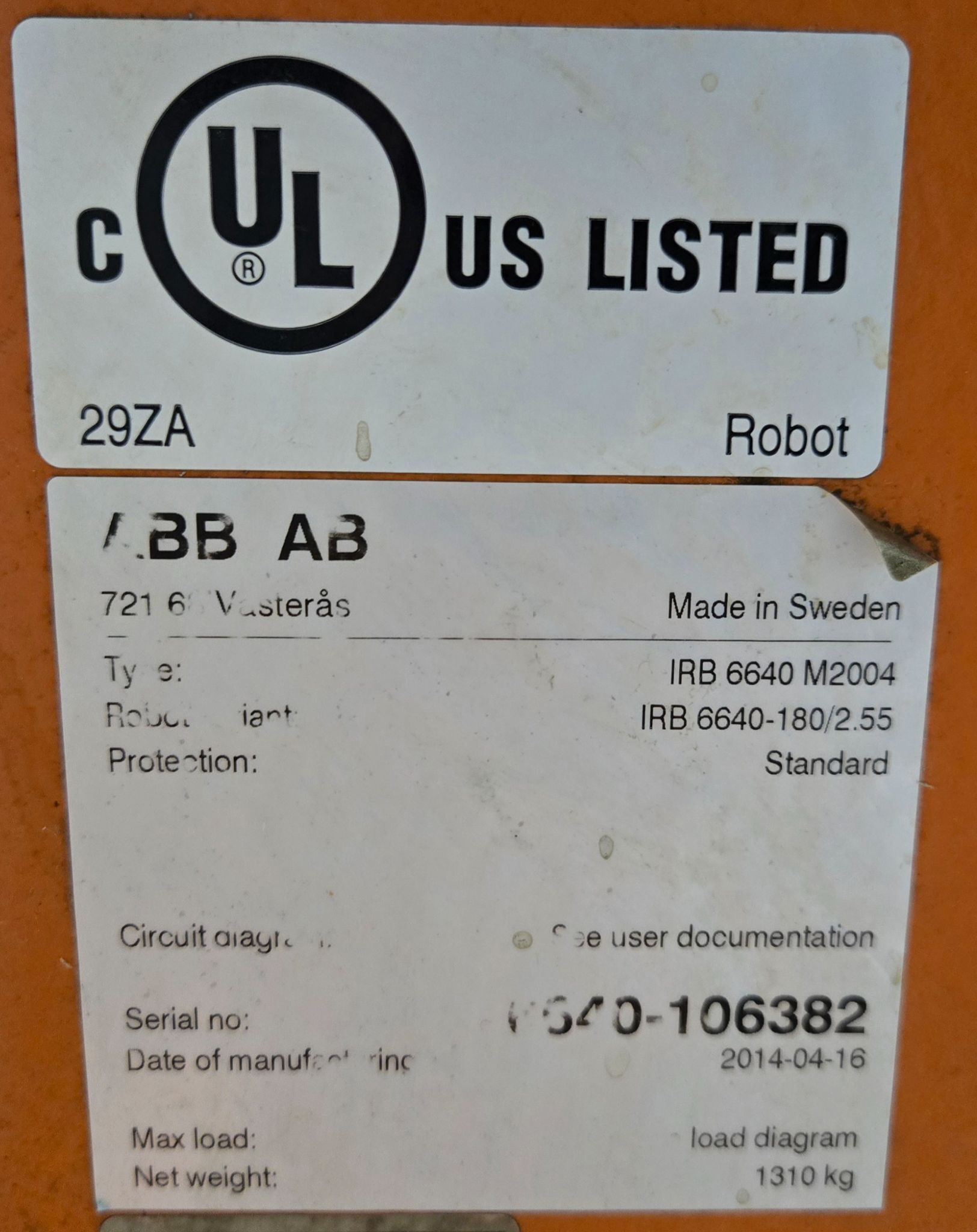 ABB IRB 6640-180/2.55 Complete with IRC5 Controller USED 11