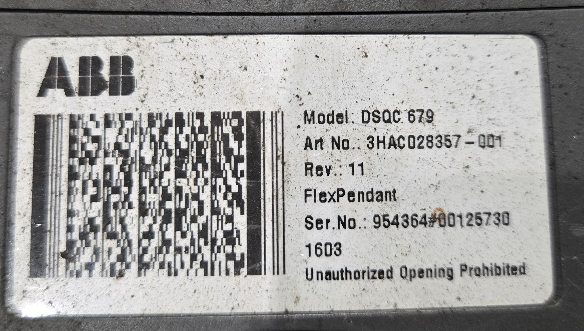 ABB IRB 6640‑180/2.55 Complete with IRC5 Controller USED 21
