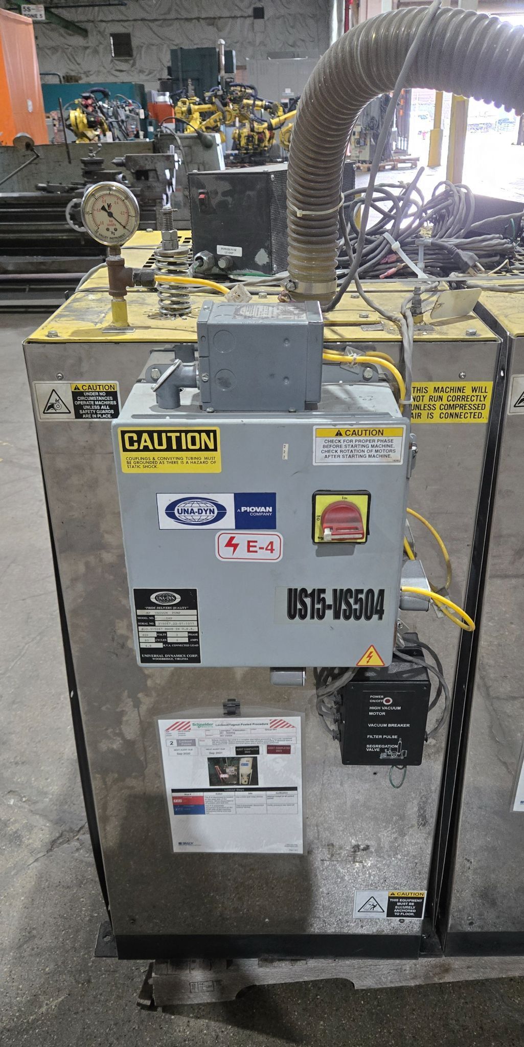 UNA-DYN 5HP Vacuum Pump System US15‑VS504 USED 1