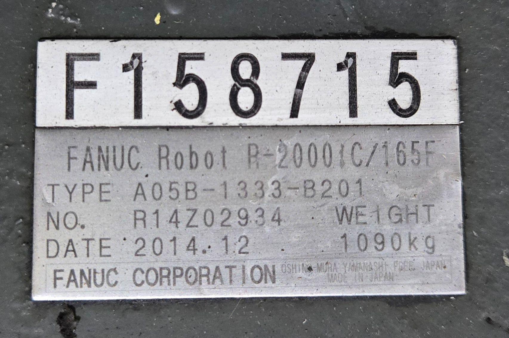 FANUC R‑2000iC/165F FoundryPRO Robot Arm USED 8