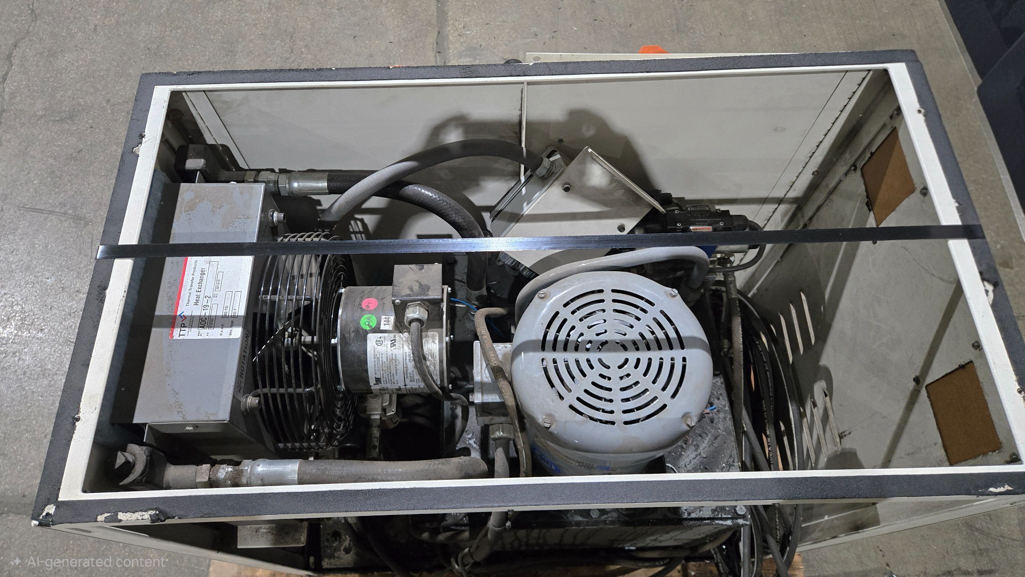 INNOTEK 26139E Hydraulic Power Unit w/ AOC-19-2 Heat Exchanger USED 7