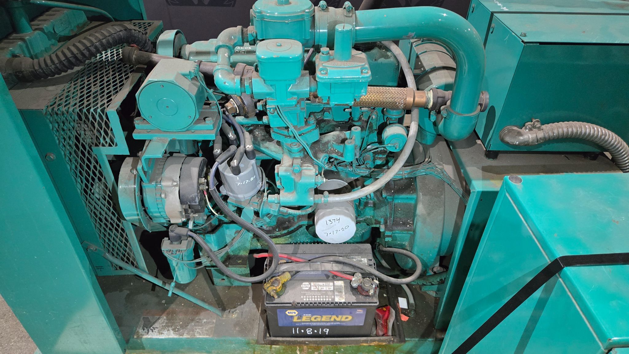 ONAN 20ES L25850B Generator Set w/ Automatic Transfer Switch USED 6