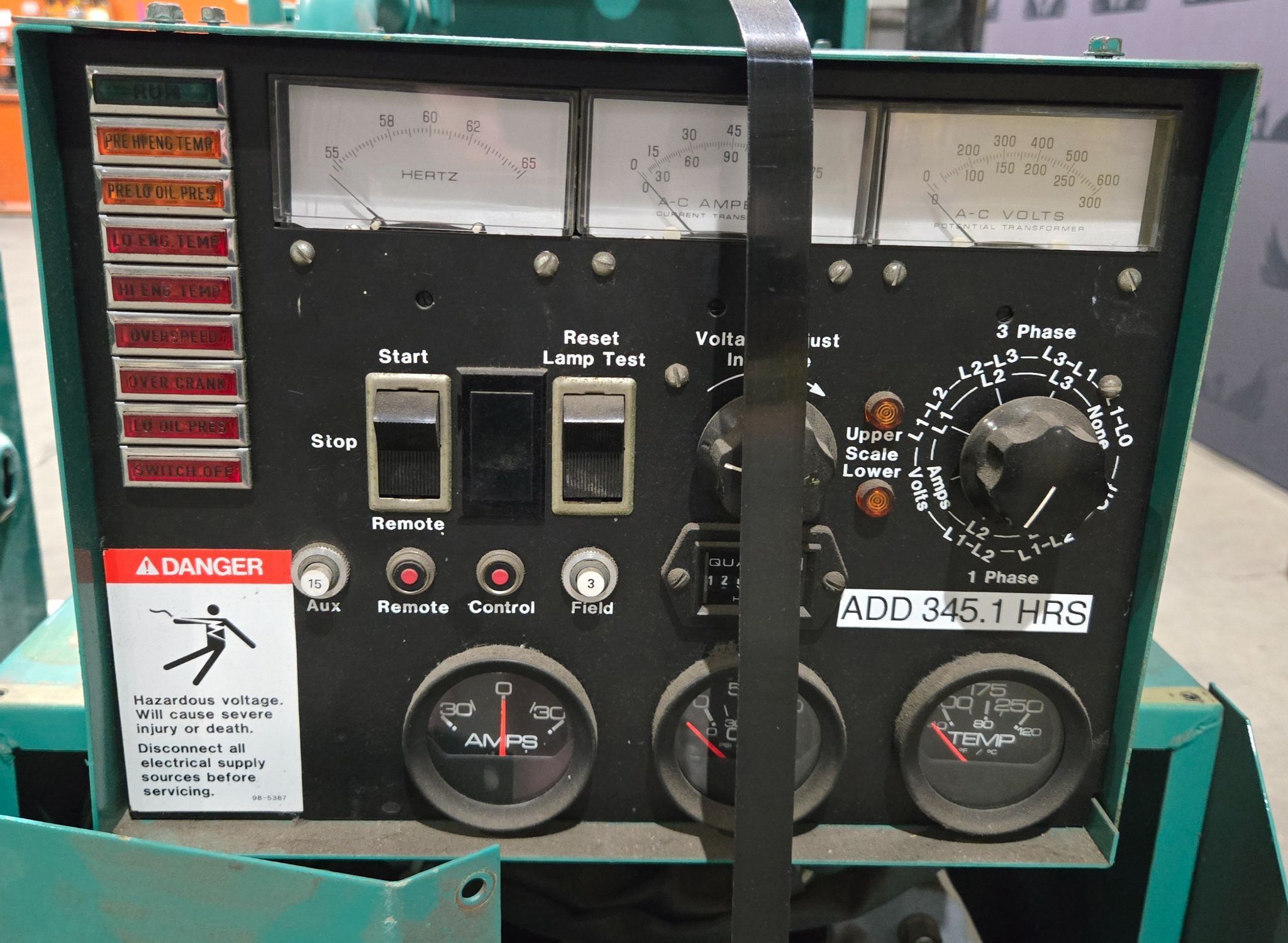 ONAN 20ES L25850B Generator Set w/ Automatic Transfer Switch USED 9