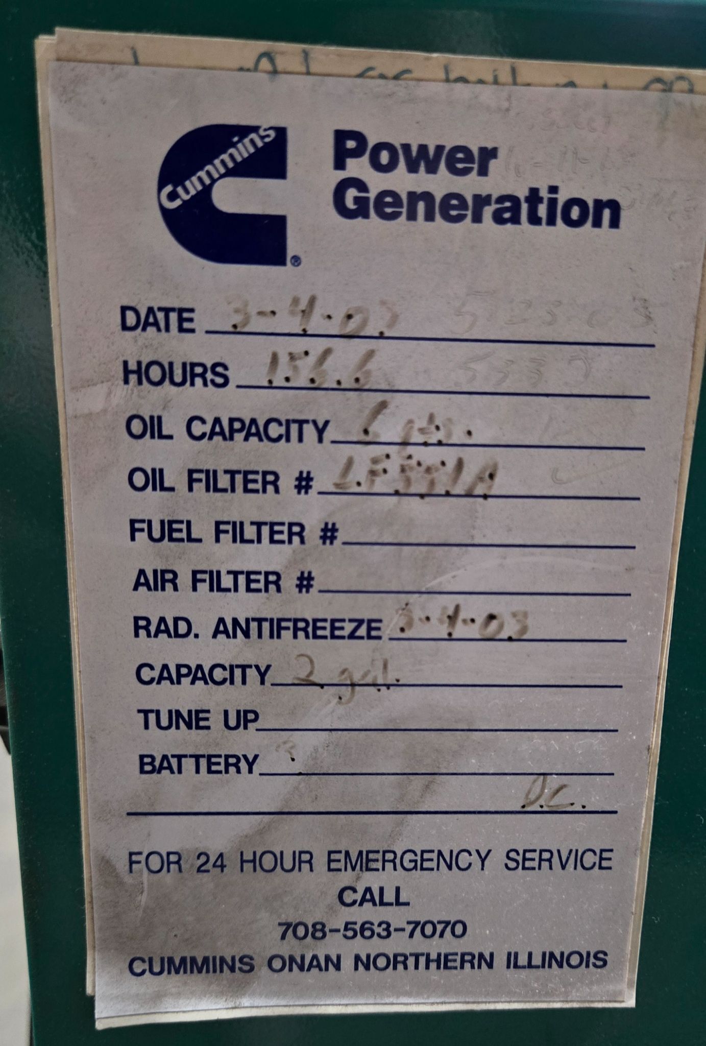 ONAN 20ES L25850B Generator Set w/ Automatic Transfer Switch USED 10