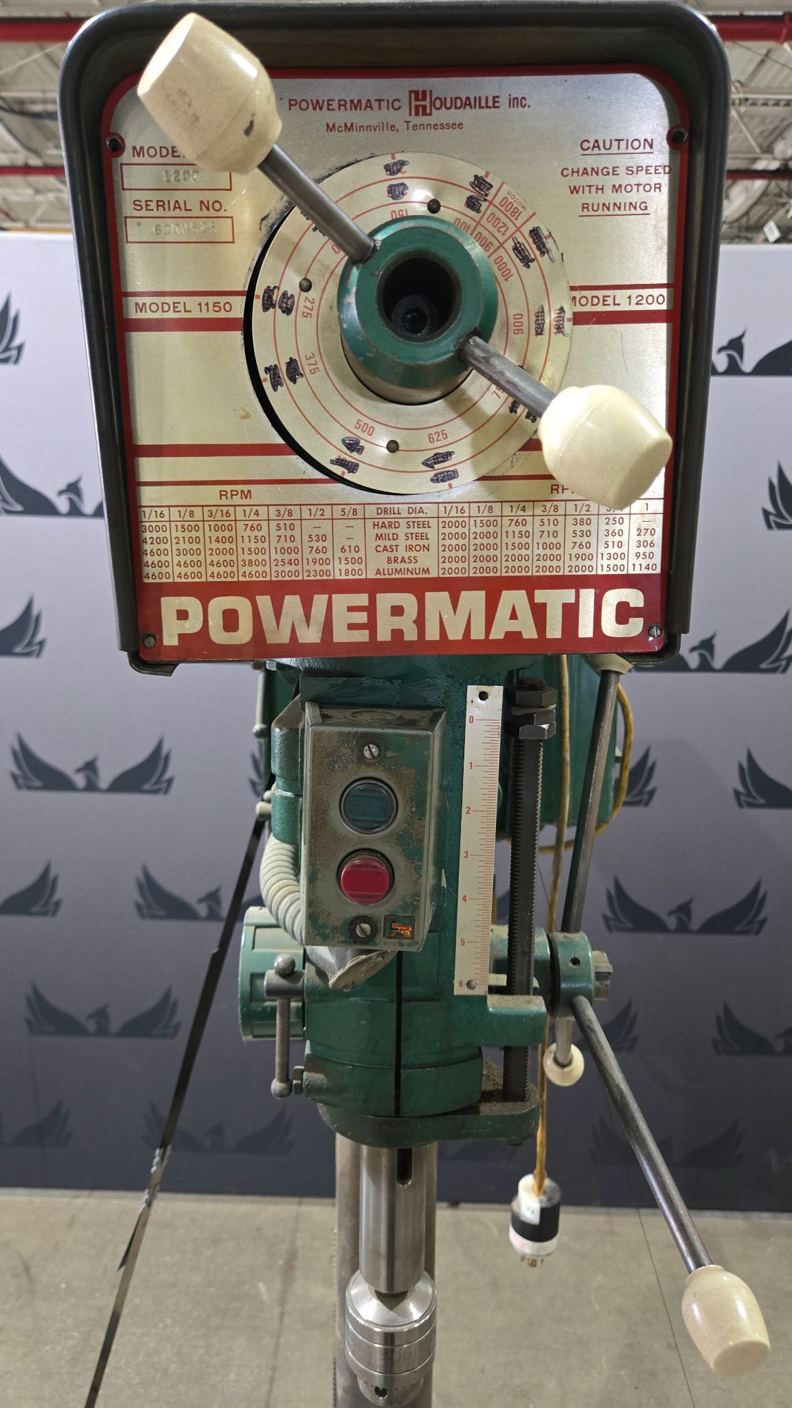 POWERMATIC 1200 Floor Drill Press USED 4