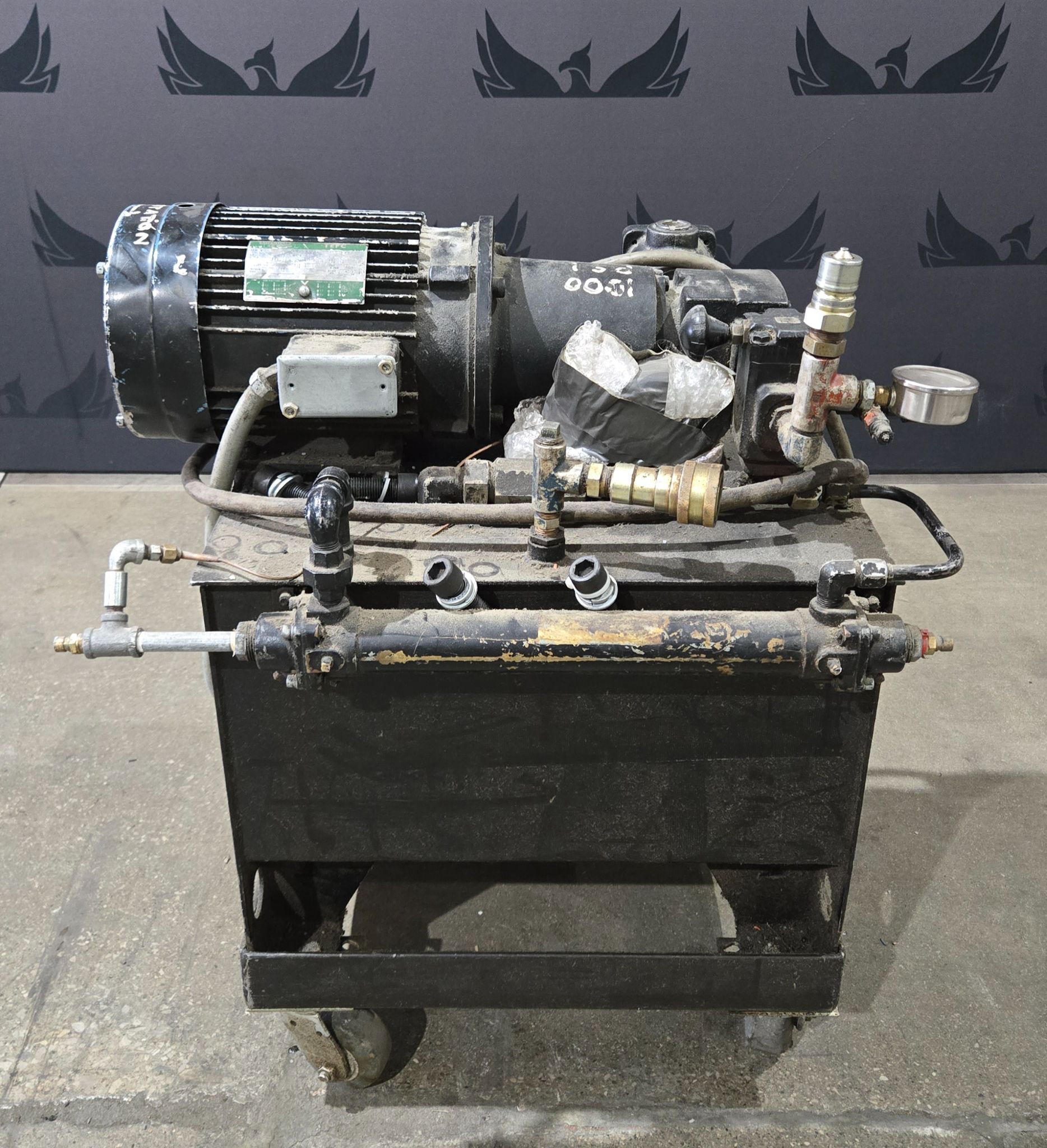 PARKER HANNIFIN 411EP2LRAB2TKD Hydraulic Power Unit USED 0