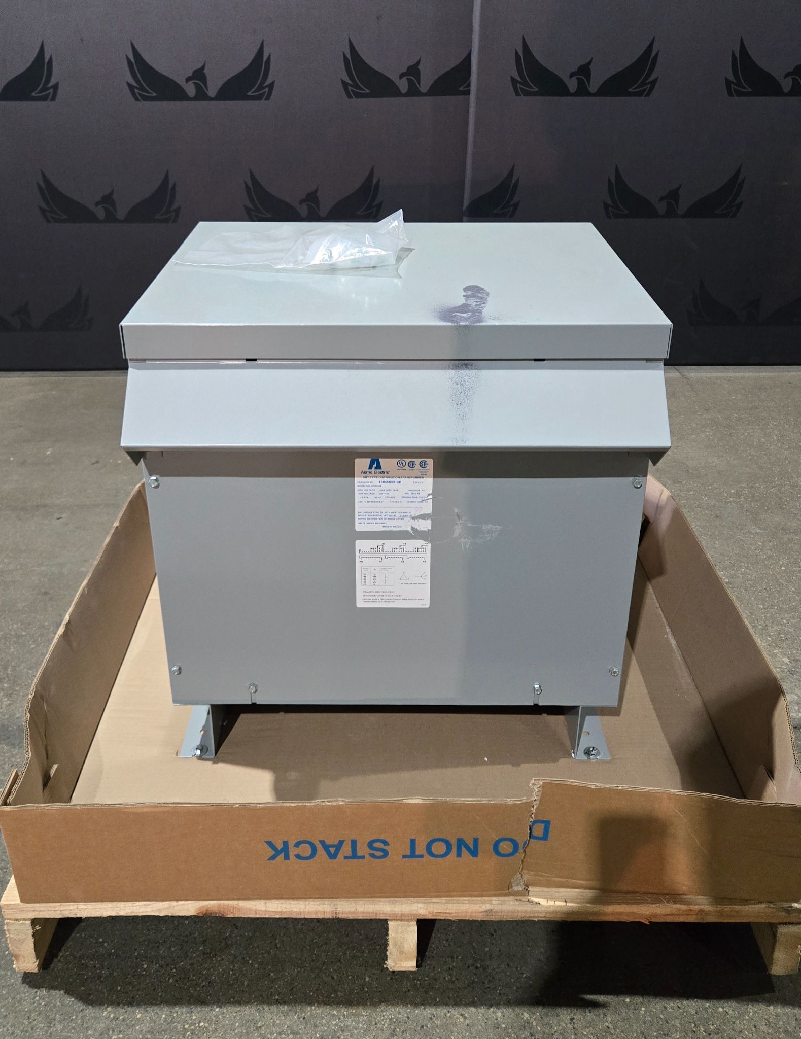 ACME ELECTRIC T3045K0013B 45 kVA 3 Phase Dry Type Transformer USED 0