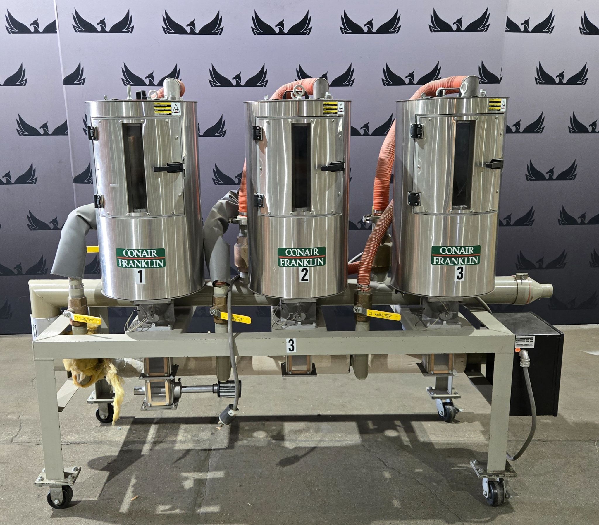 CONAIR FRANKLIN CH14-2 Three Hopper Drying System USED 0