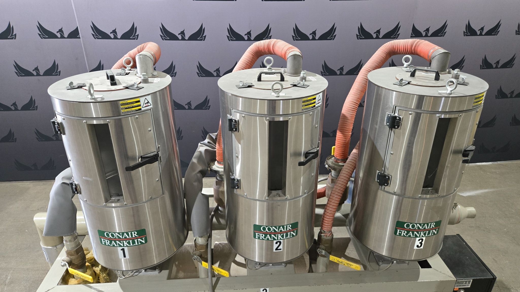 CONAIR FRANKLIN CH14-2 Three Hopper Drying System USED 1