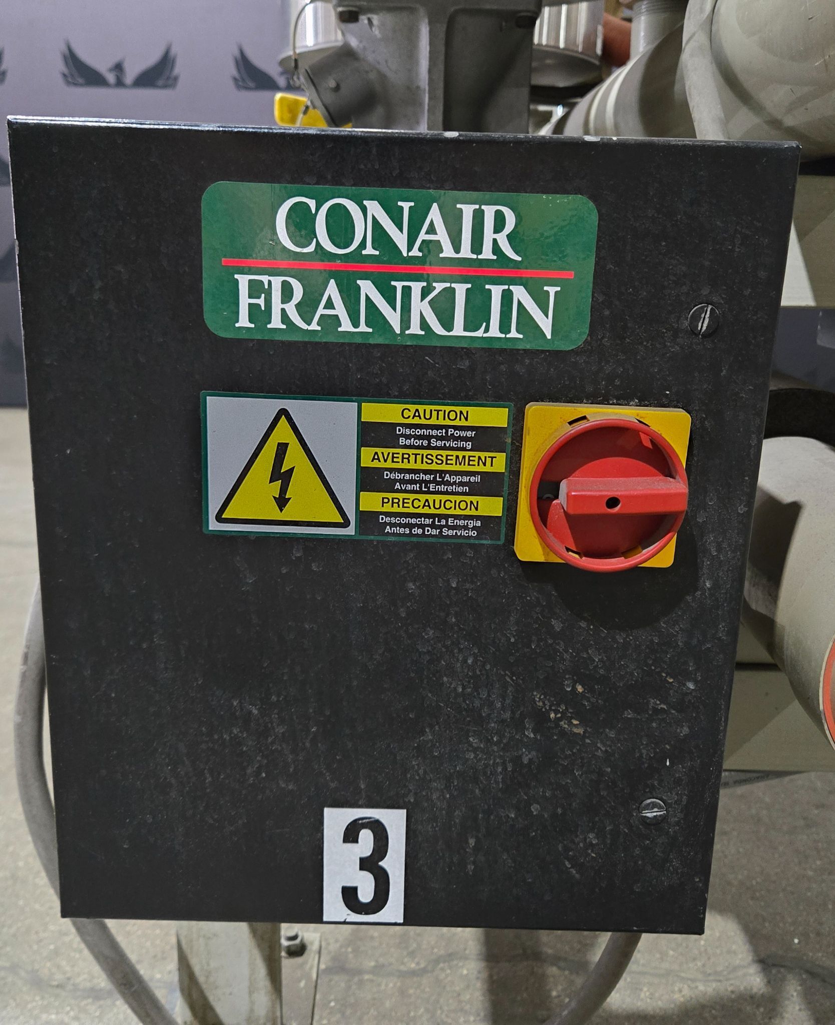 CONAIR FRANKLIN CH14-2 Three Hopper Drying System USED 3