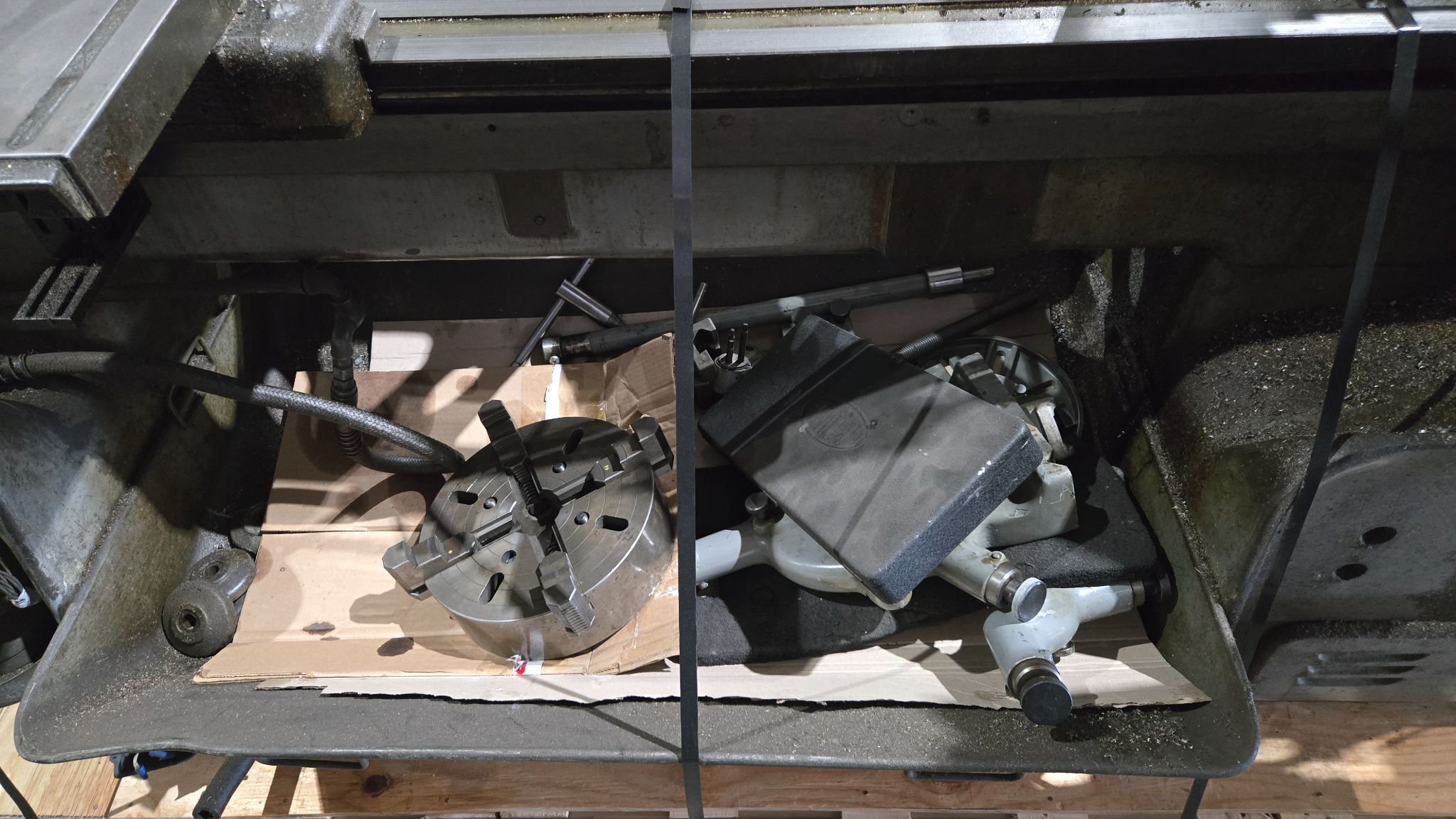 OKUMA LS Engine Lathe with 3 Jaw Chuck Tooling & Electrical Cabinet USED 9