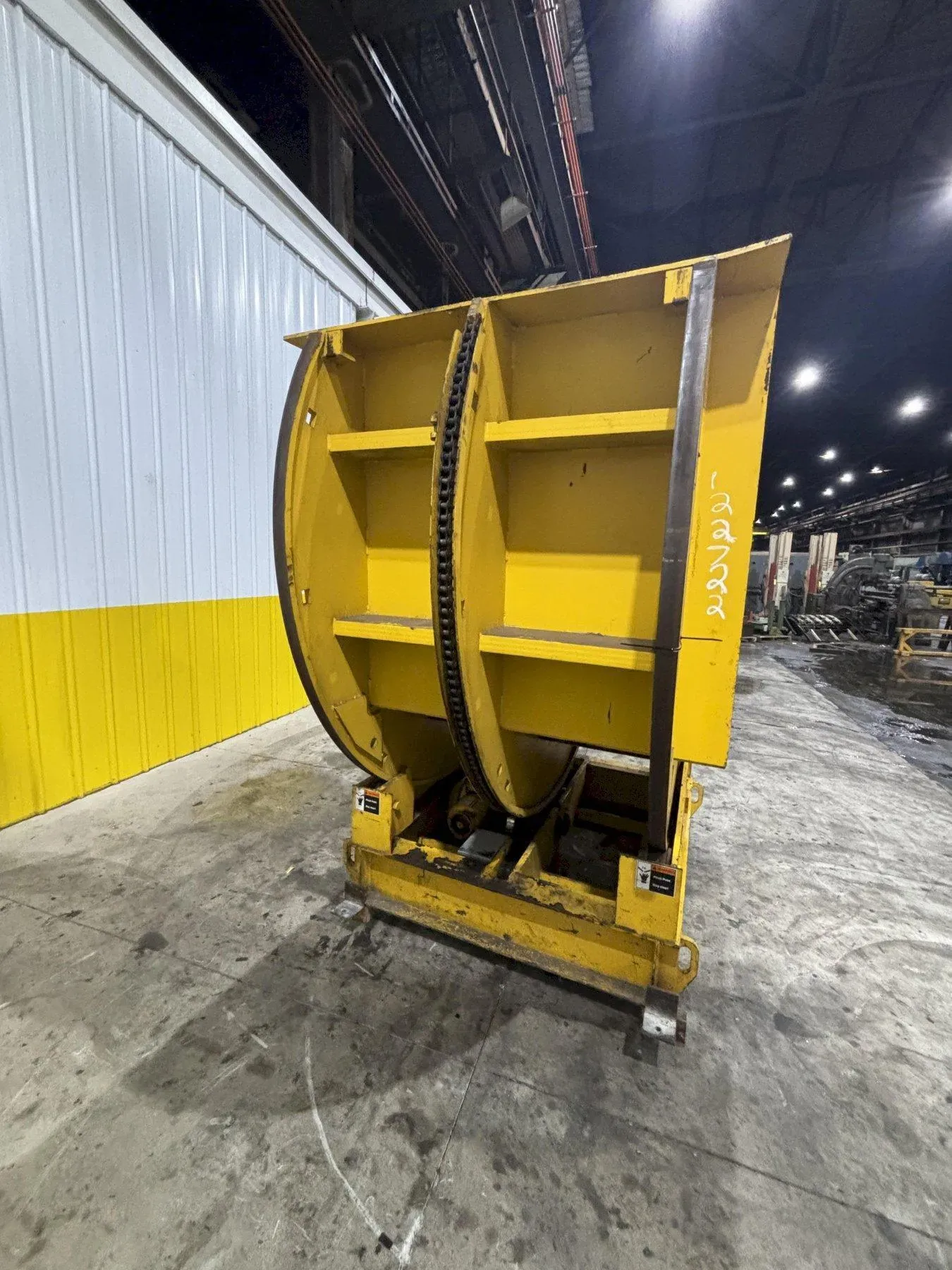 20,000 lbs x 60” WEST BEND #CR2000 MOTORIZED COIL UPENDER FLIP ROTATOR USED 3