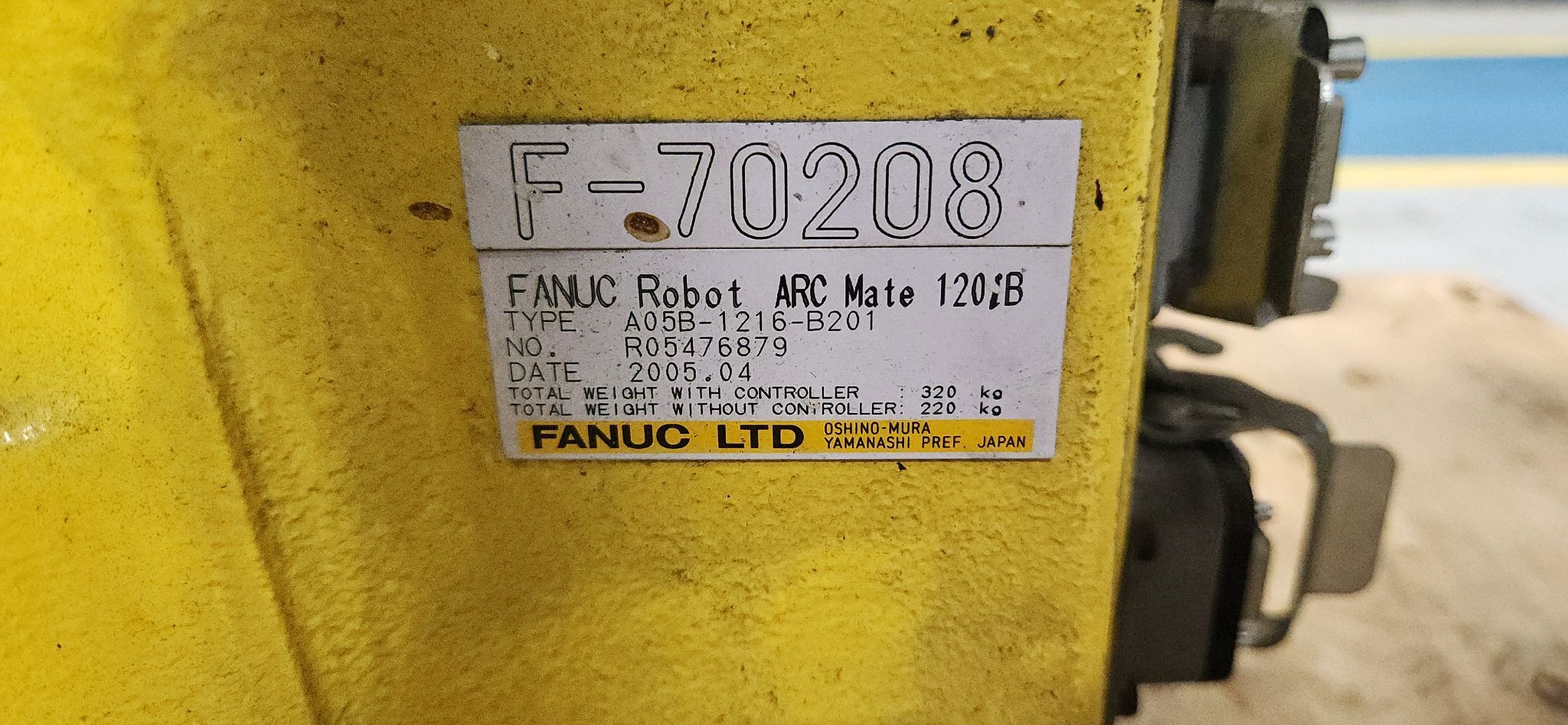 FANUC ArcMate 120iB Complete w/ R‑J3iB Controller & Enercon Plasma Package USED 9