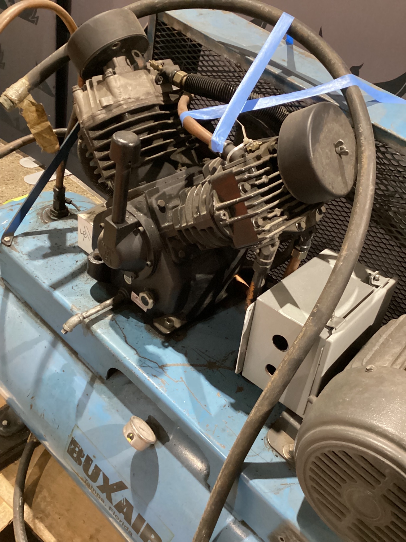 SPEEDAIRE 5Z405C 5 HP Industrial Air Compressor w/ BUXAIR 80‑Gal Tank AS-IS 4