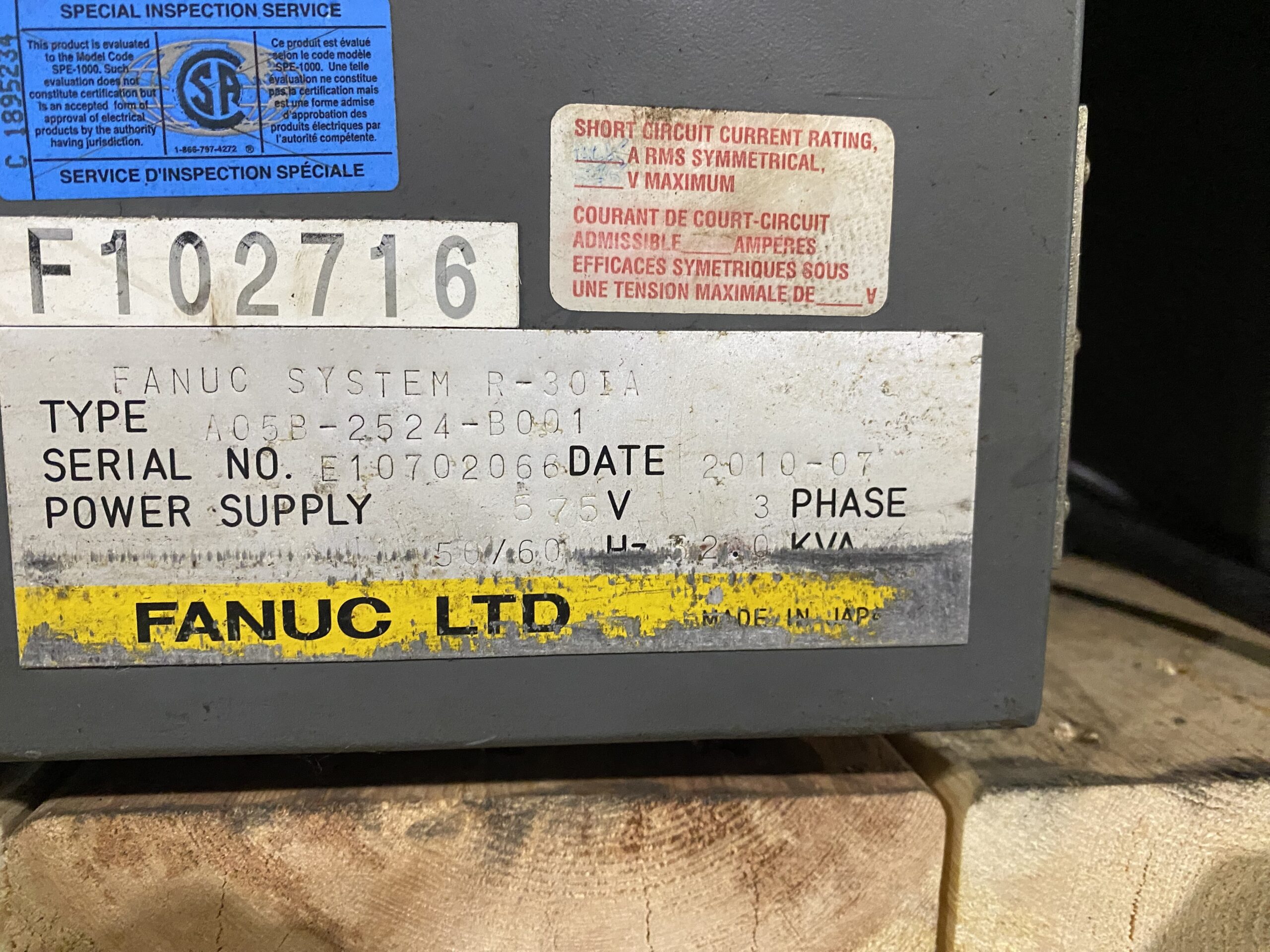 FANUC - ArcMate 100iC/6L w/ R-30iA Controls PARTS ONLY 9