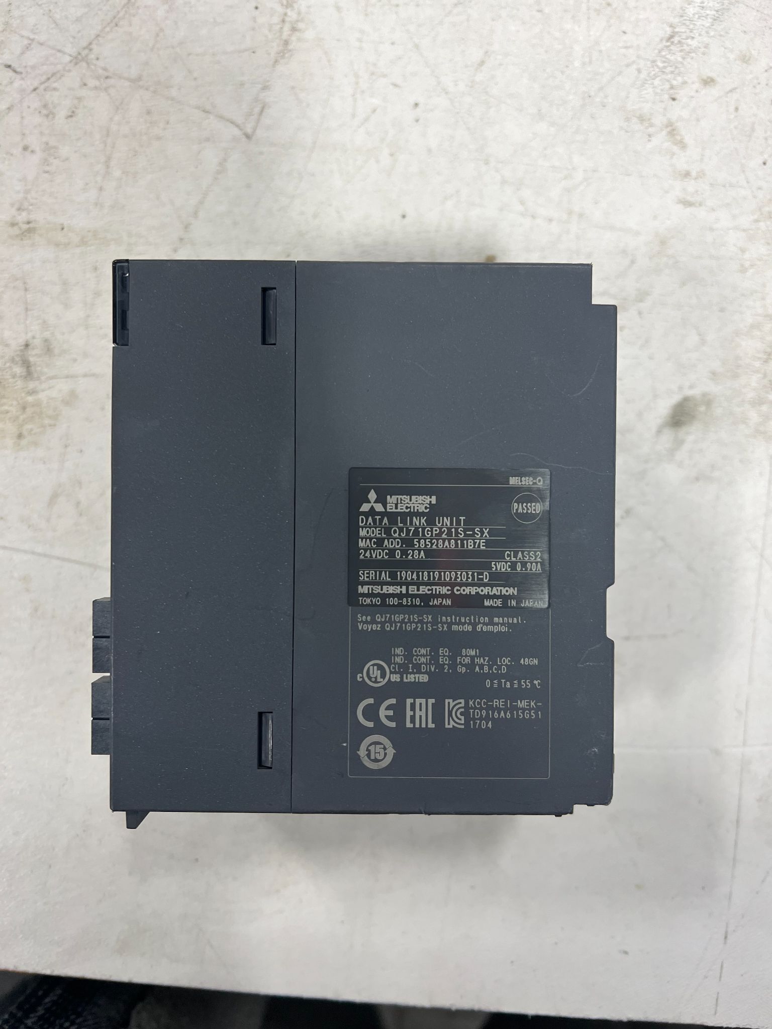 MITSUBISHI QJ71GP21S-SX CC-Link IE Control Module PLC USED 2