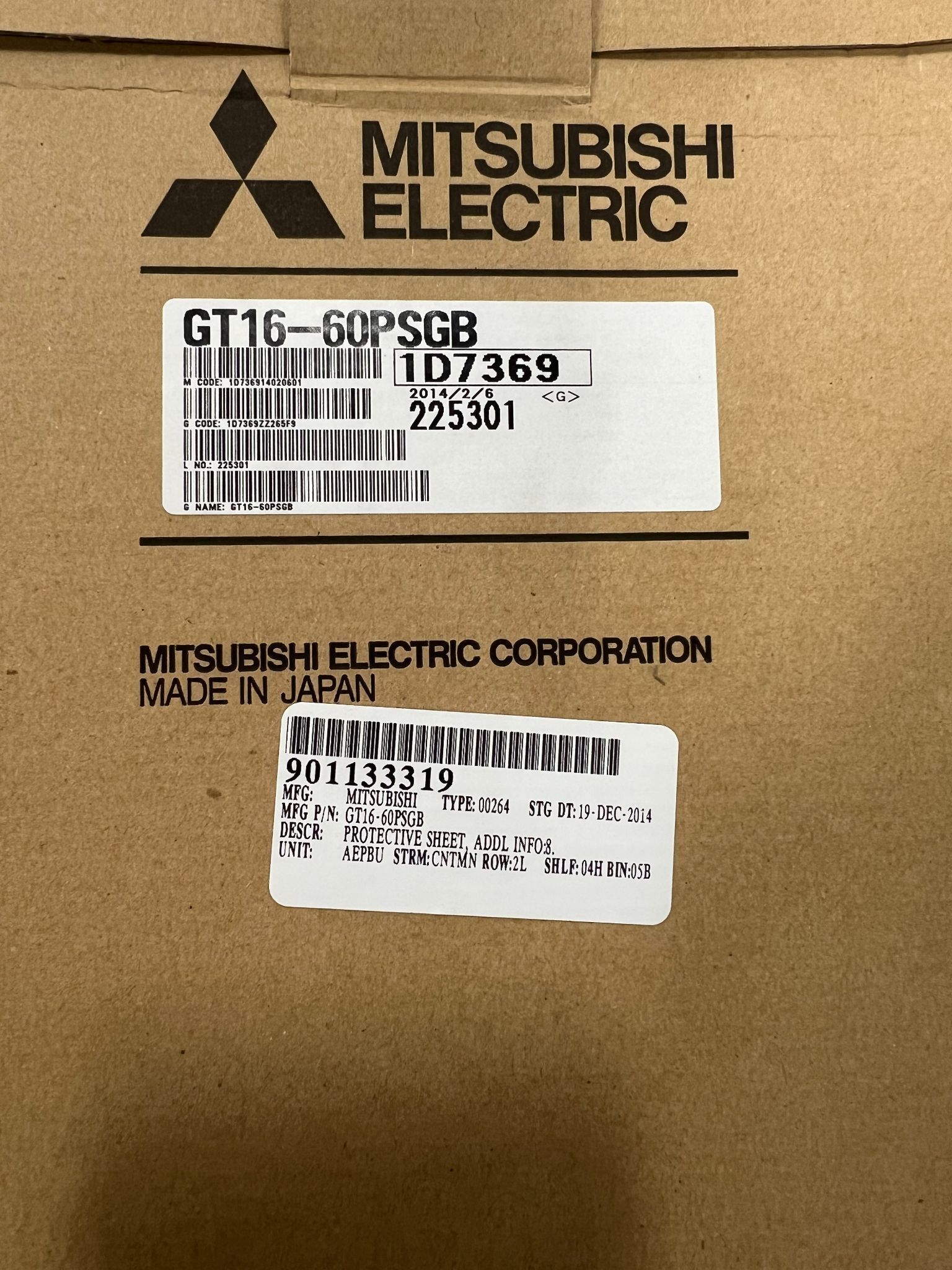 MITSUBISHI GT16‑60PSGB GOT2000 Protective Sheet (Qty 6) NEW 2