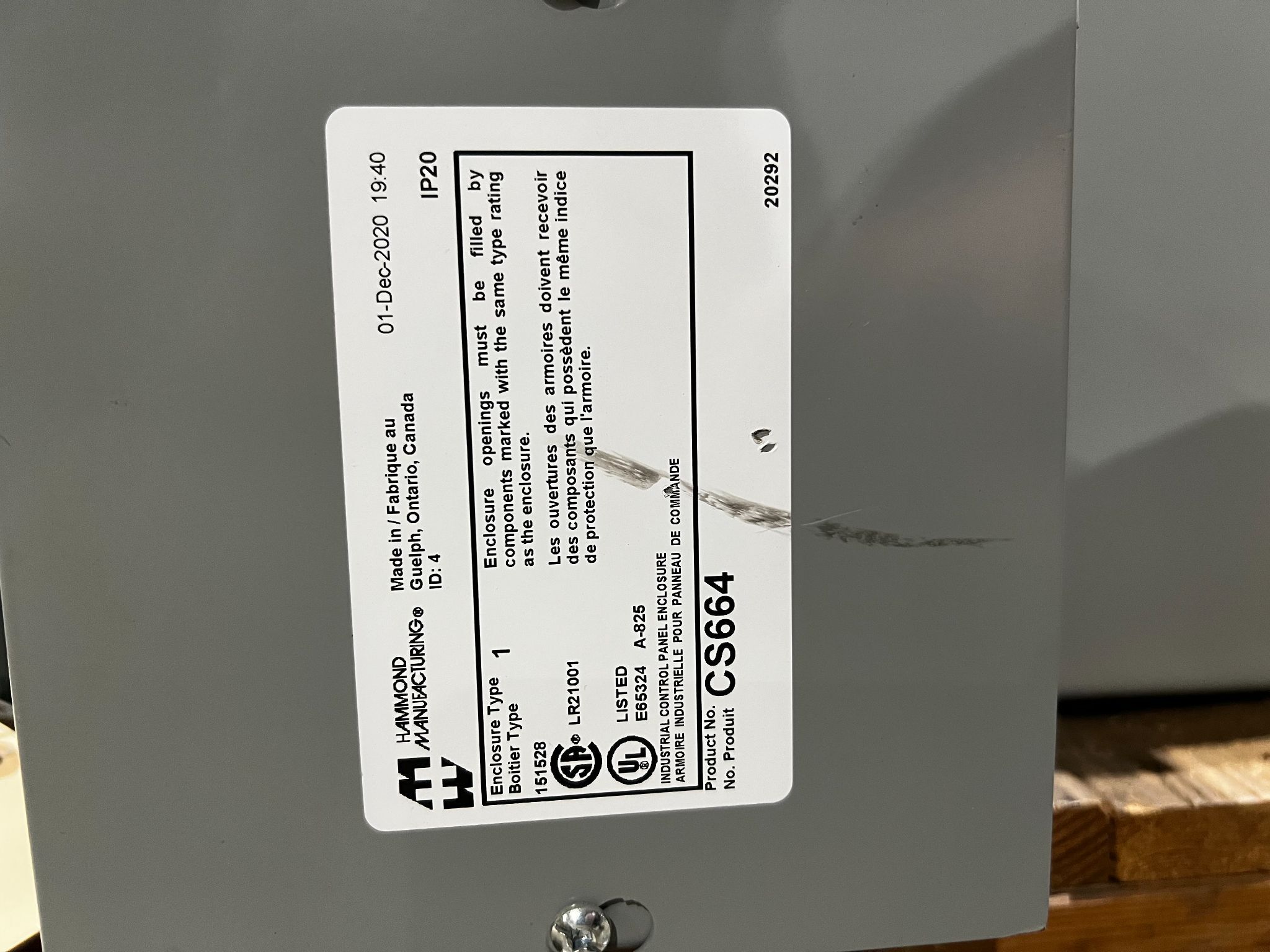 NEXT ELECTRIC 107413 Dual Fused Disconnect 208V USED 5