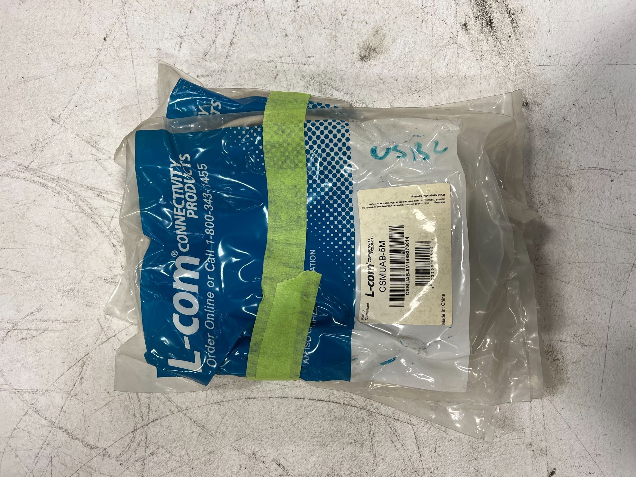 L-com CSMUAB-5M USB Cable A to B 5 Meter NEW 0