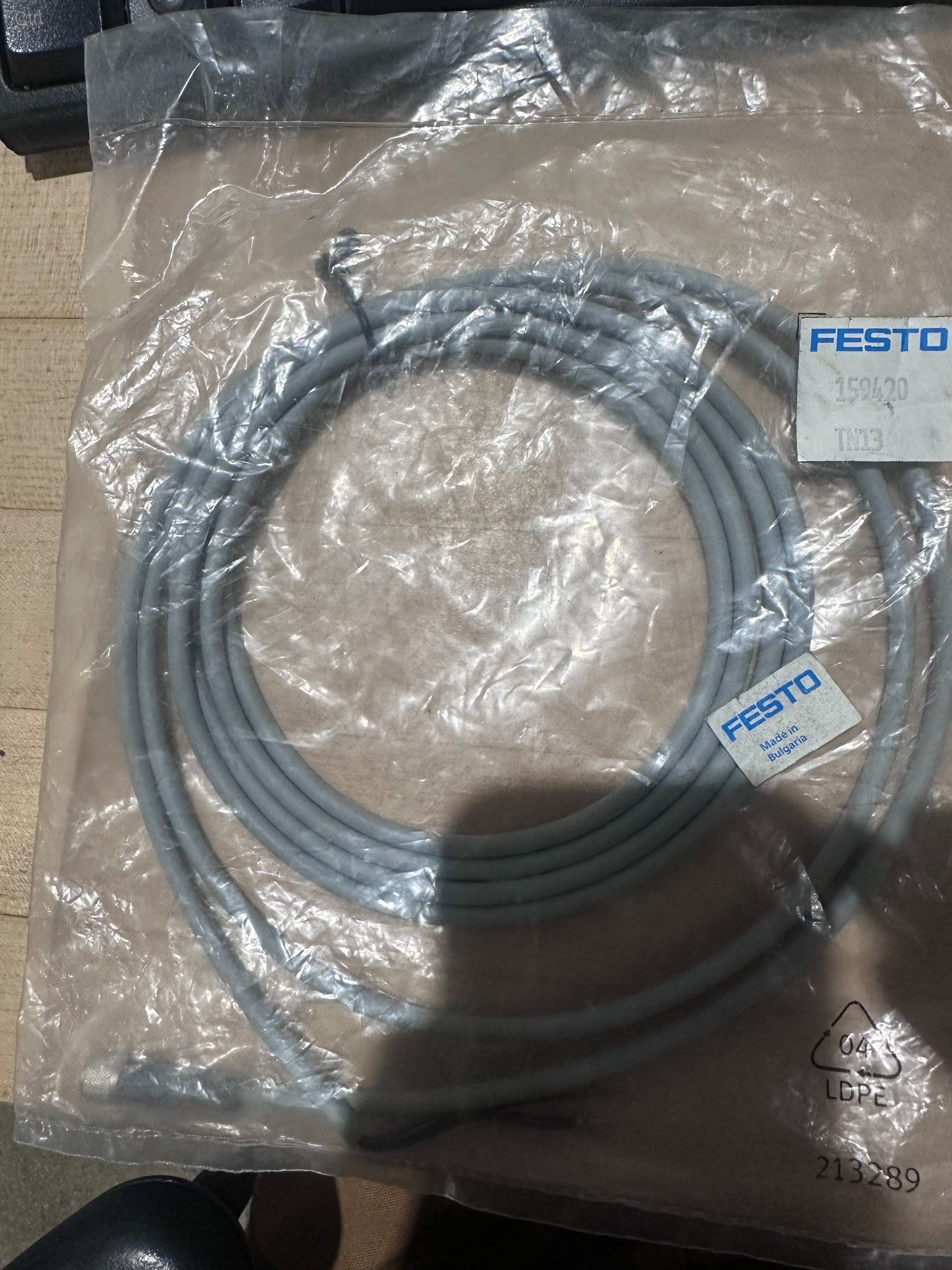 FESTO 159420 TN13 Proximity Sensor Cable NEW 1