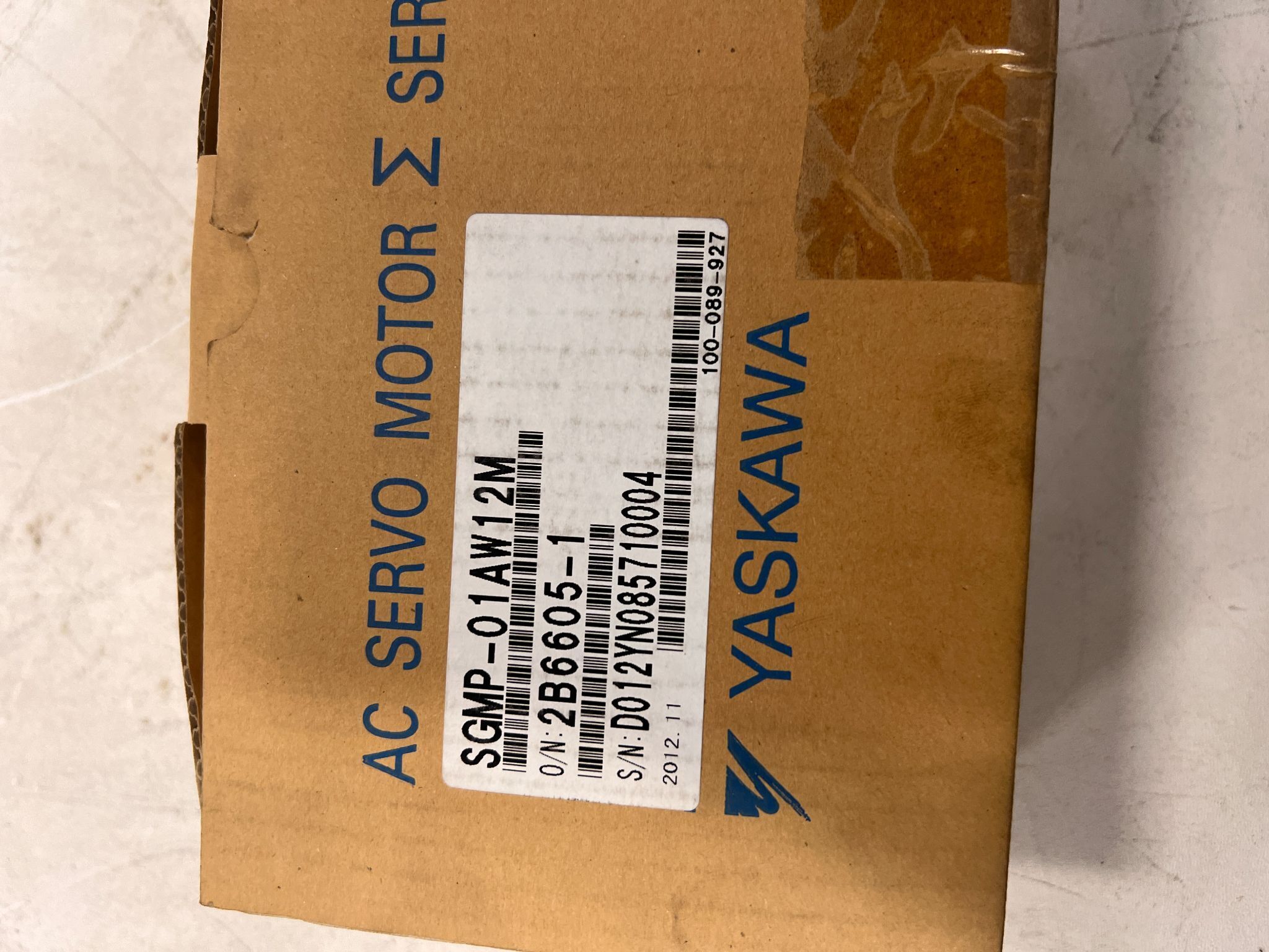 YASKAWA SGMP‑01AW12M AC Servo Motor USED 2