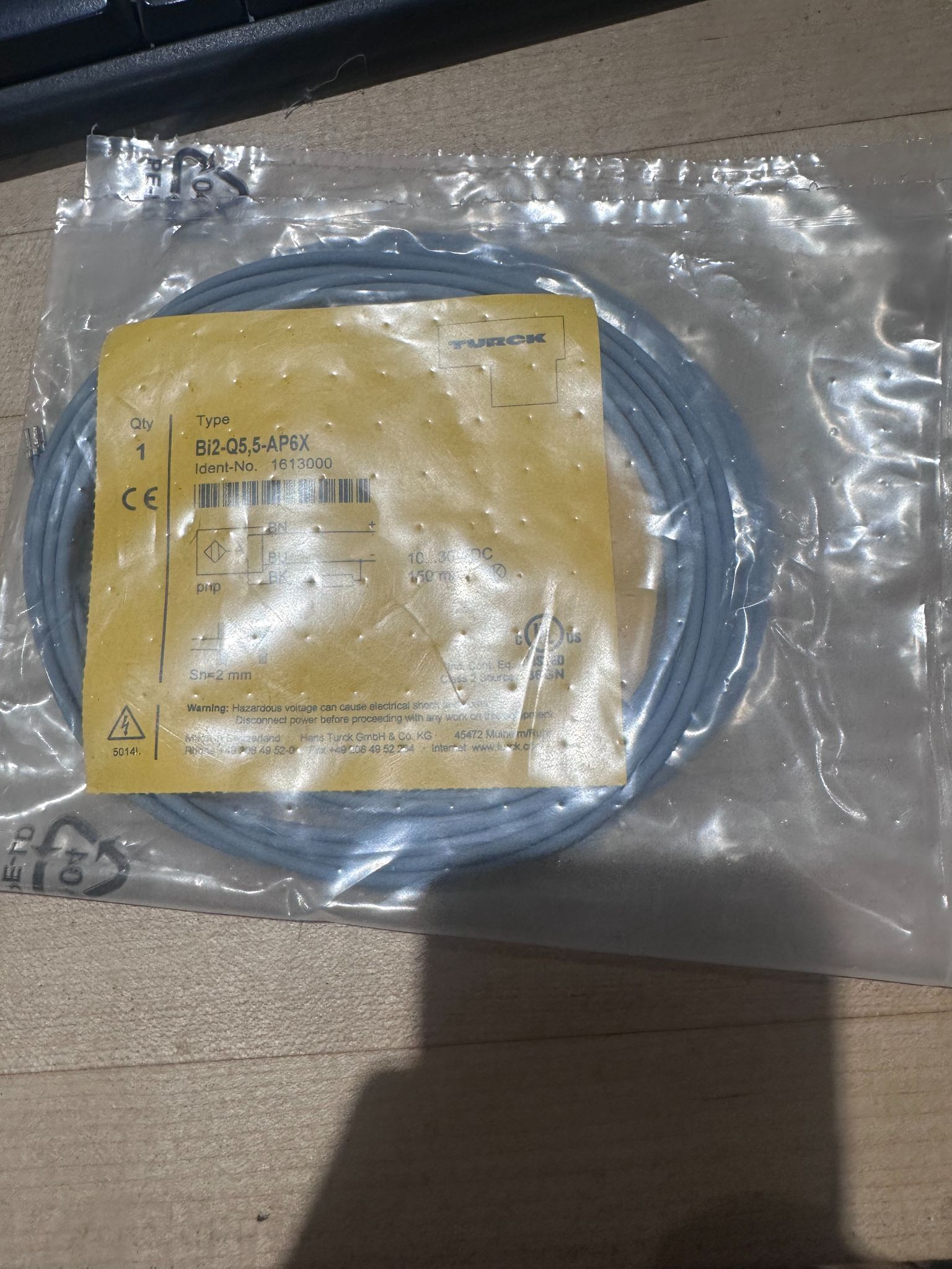 TURCK Bi2‑Q5.5‑AP6X Inductive Proximity Sensor NEW 1