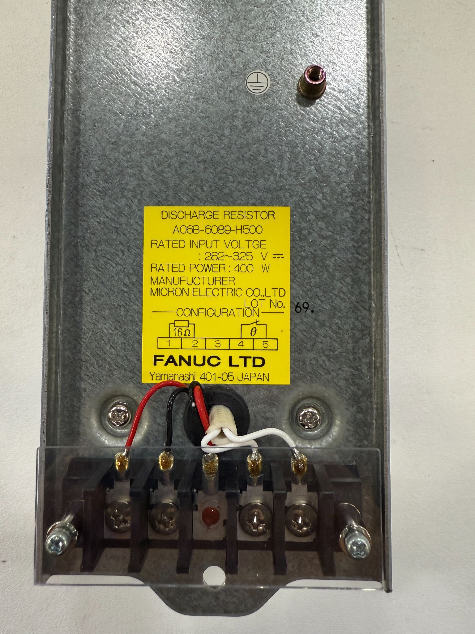 FANUC A06B‑6089‑H500 Discharge Resistor NEW 2