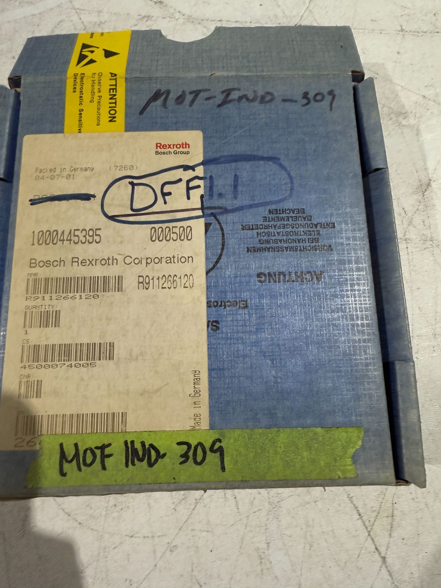 BOSCH REXROTH R911266120 Control Module DAG01.2M USED 0