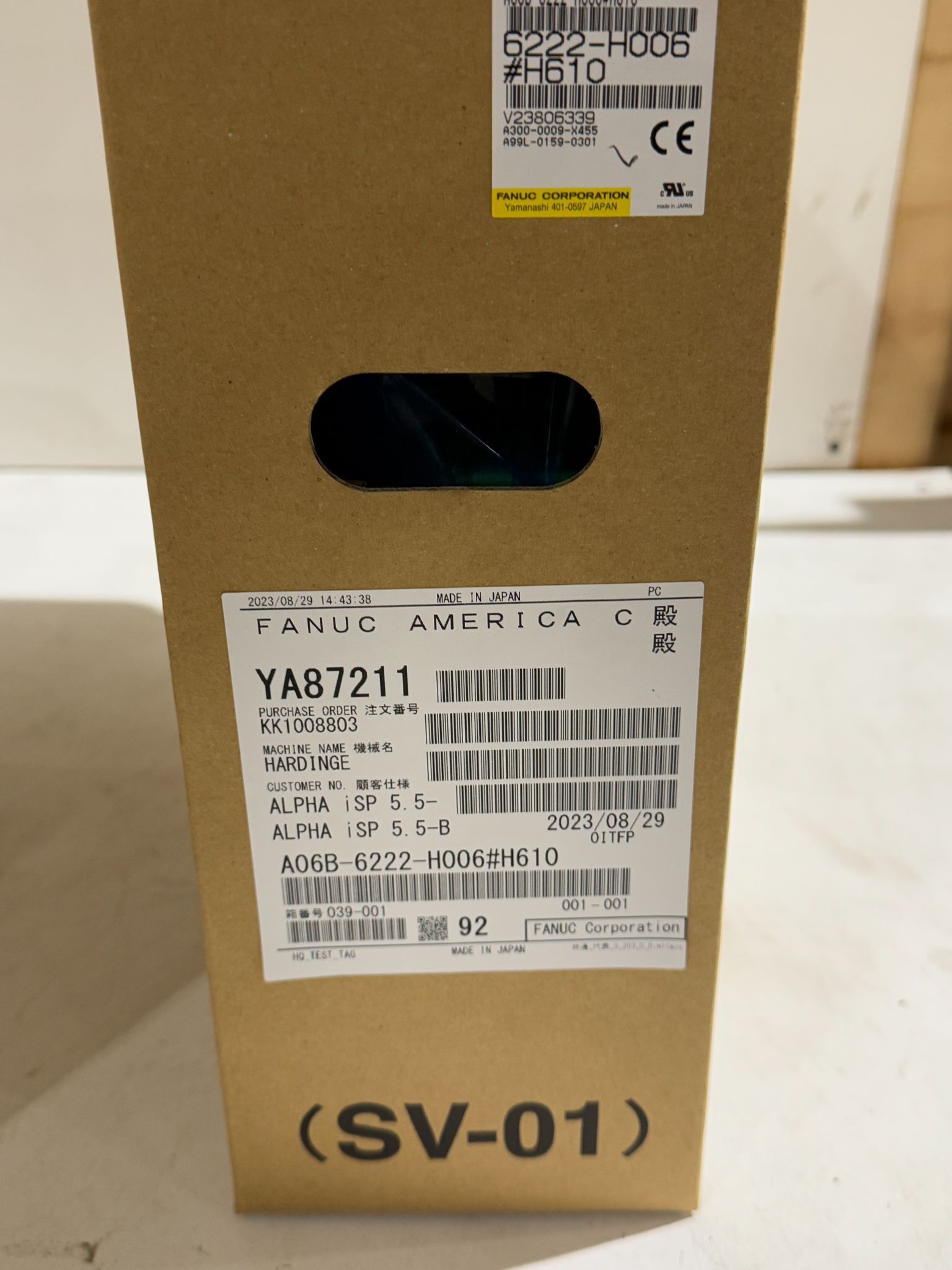 FANUC A06B‑6222‑H006#H610 Alpha iSP 5.5‑B Servo Amplifier NEW 3