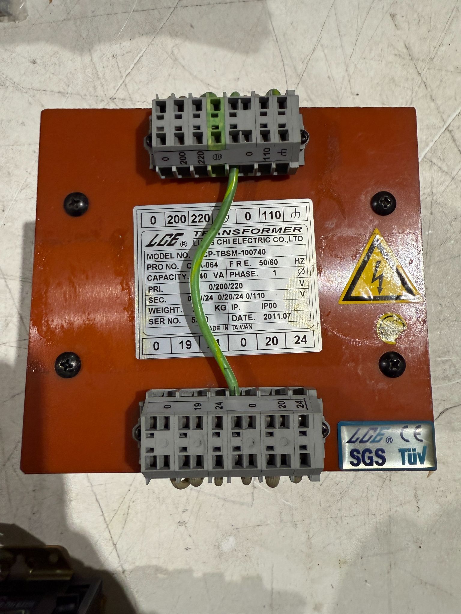 LCE LCP‑TBSM0‑100740 Control Transformer NEW 1