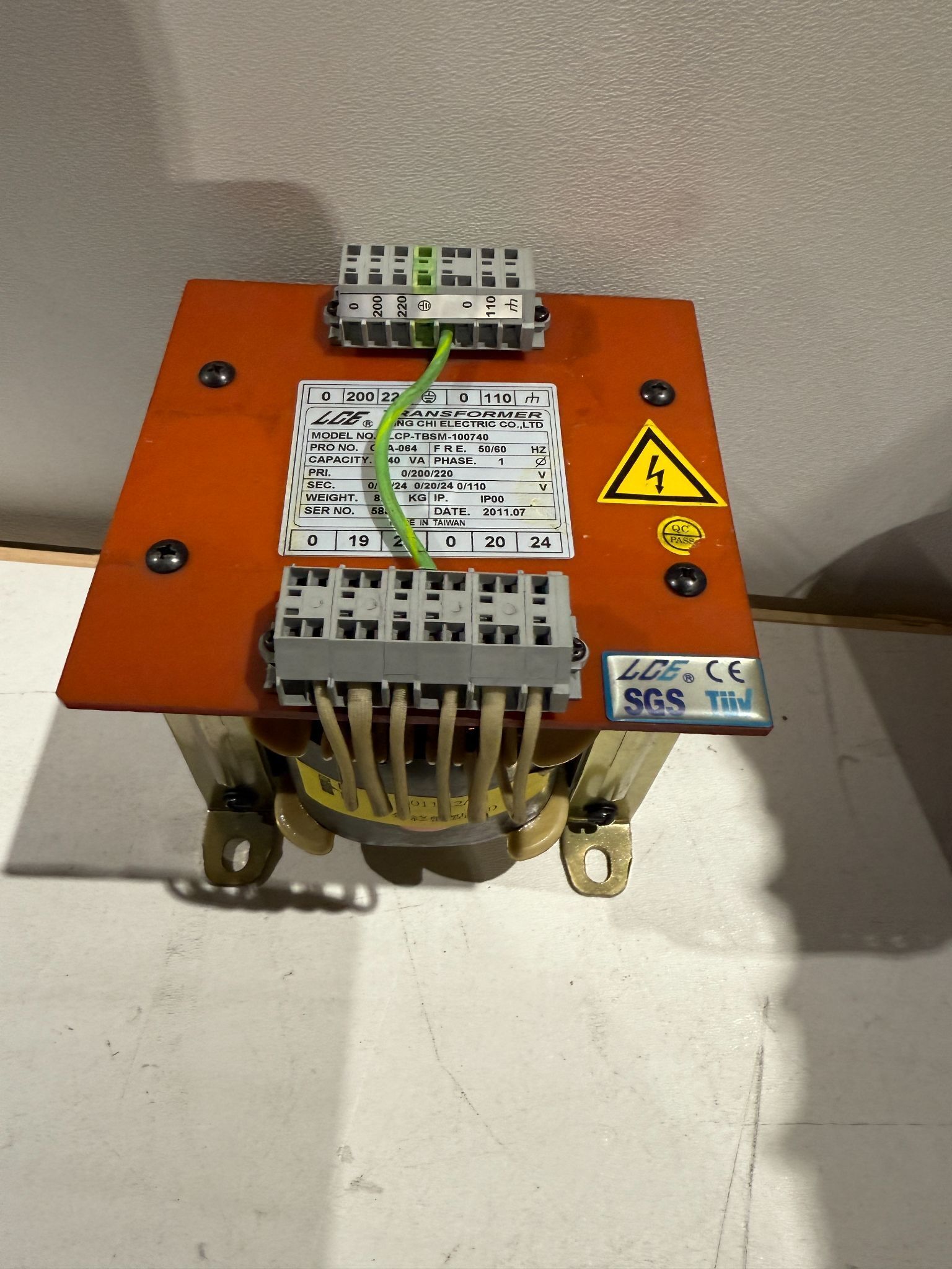 LCE LCP‑TBSM0‑100740 Control Transformer NEW 2