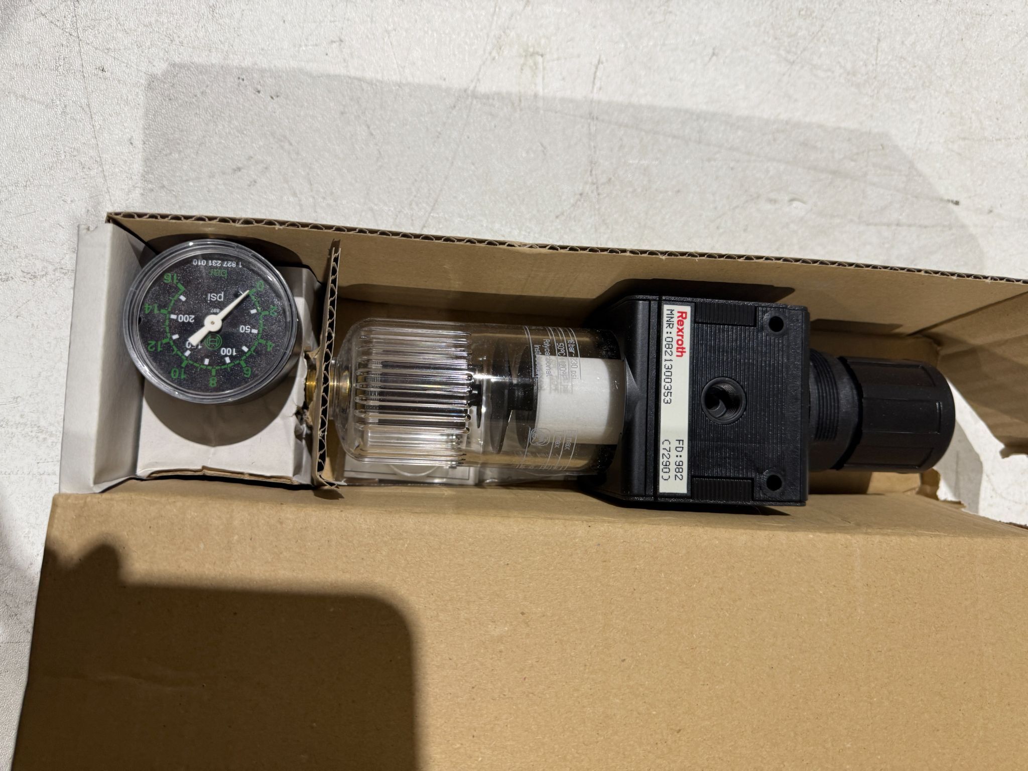REXROTH 0821300353 / AVENTICS 1 827 231 010 Pneumatic Filter Regulator NEW 0