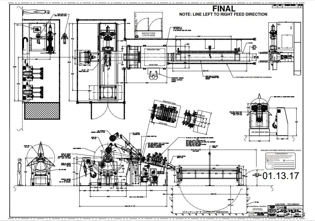 CHS PS-350-18 HDX Coil Feed Line System - USED 6