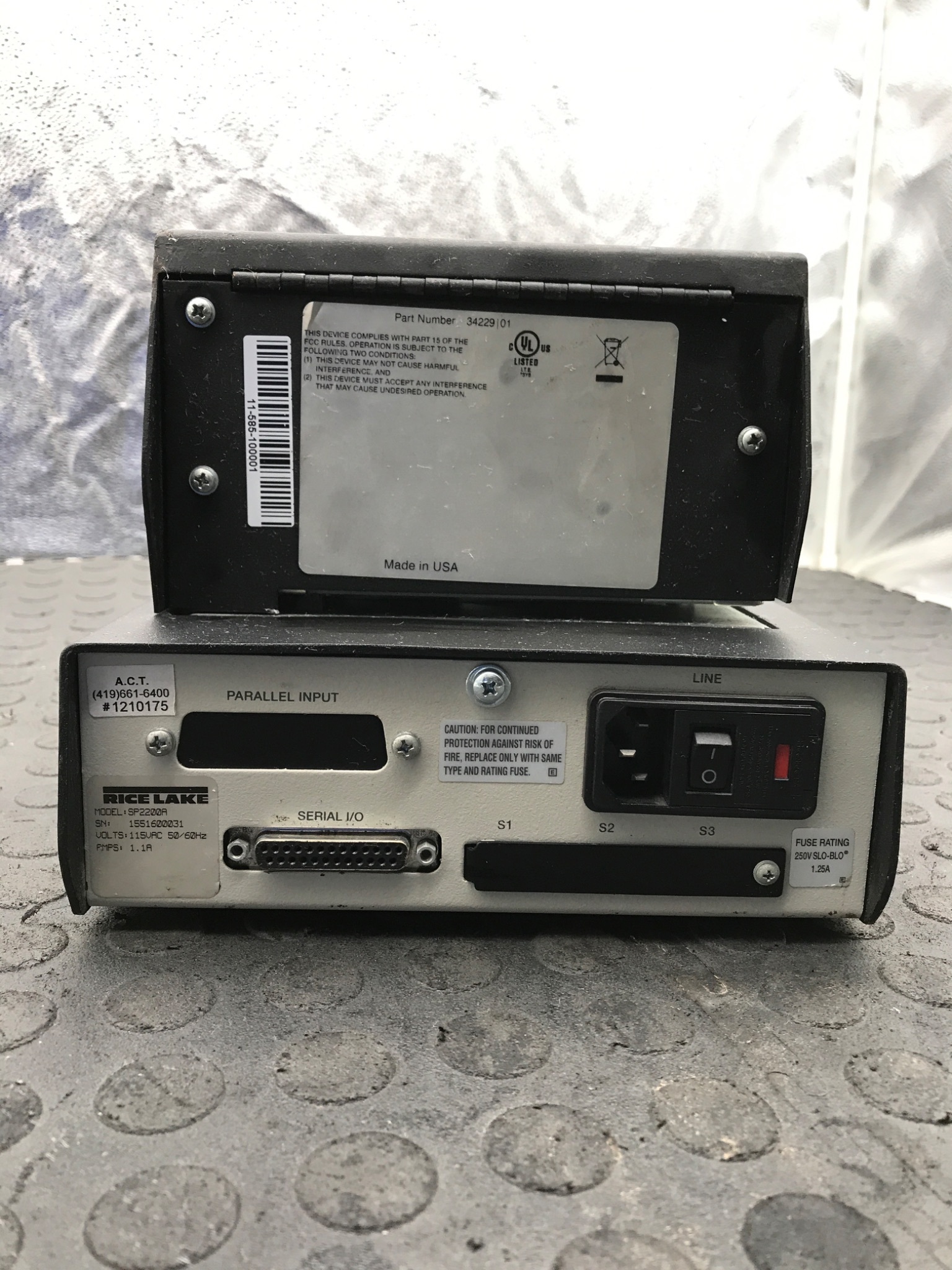 RICE LAKE SP2200A Ticket Printer / Weight Indicator USED 1