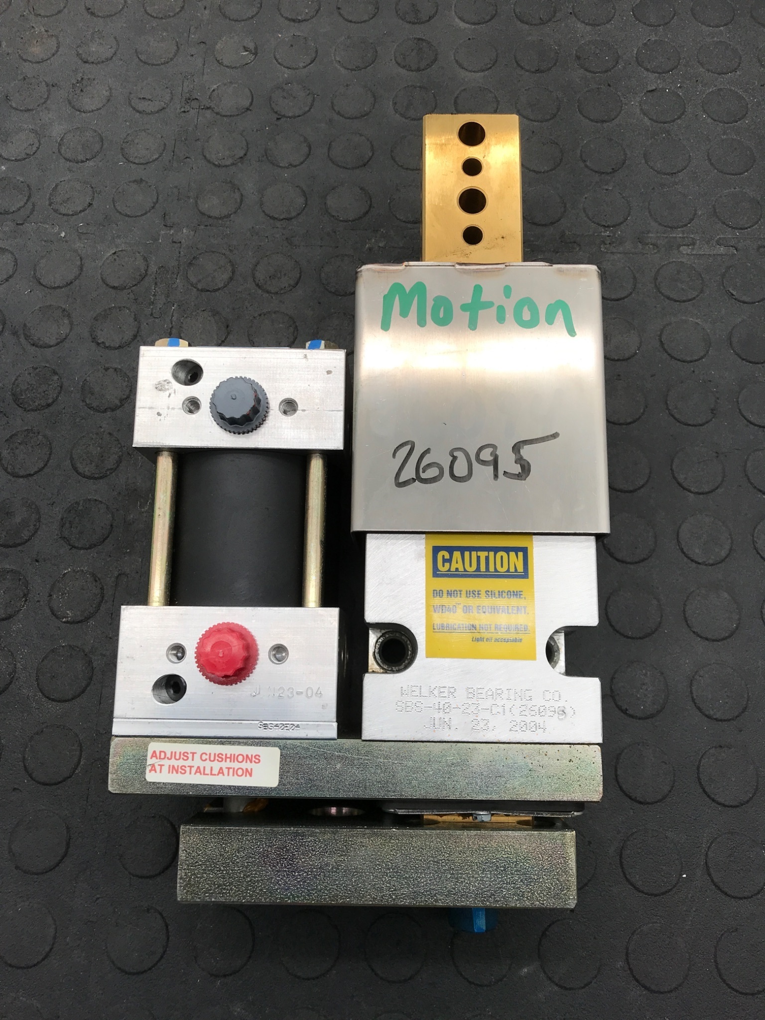 WELKER SBS‑40‑23‑C1 Pneumatic Slide Cylinder Assembly USED 0