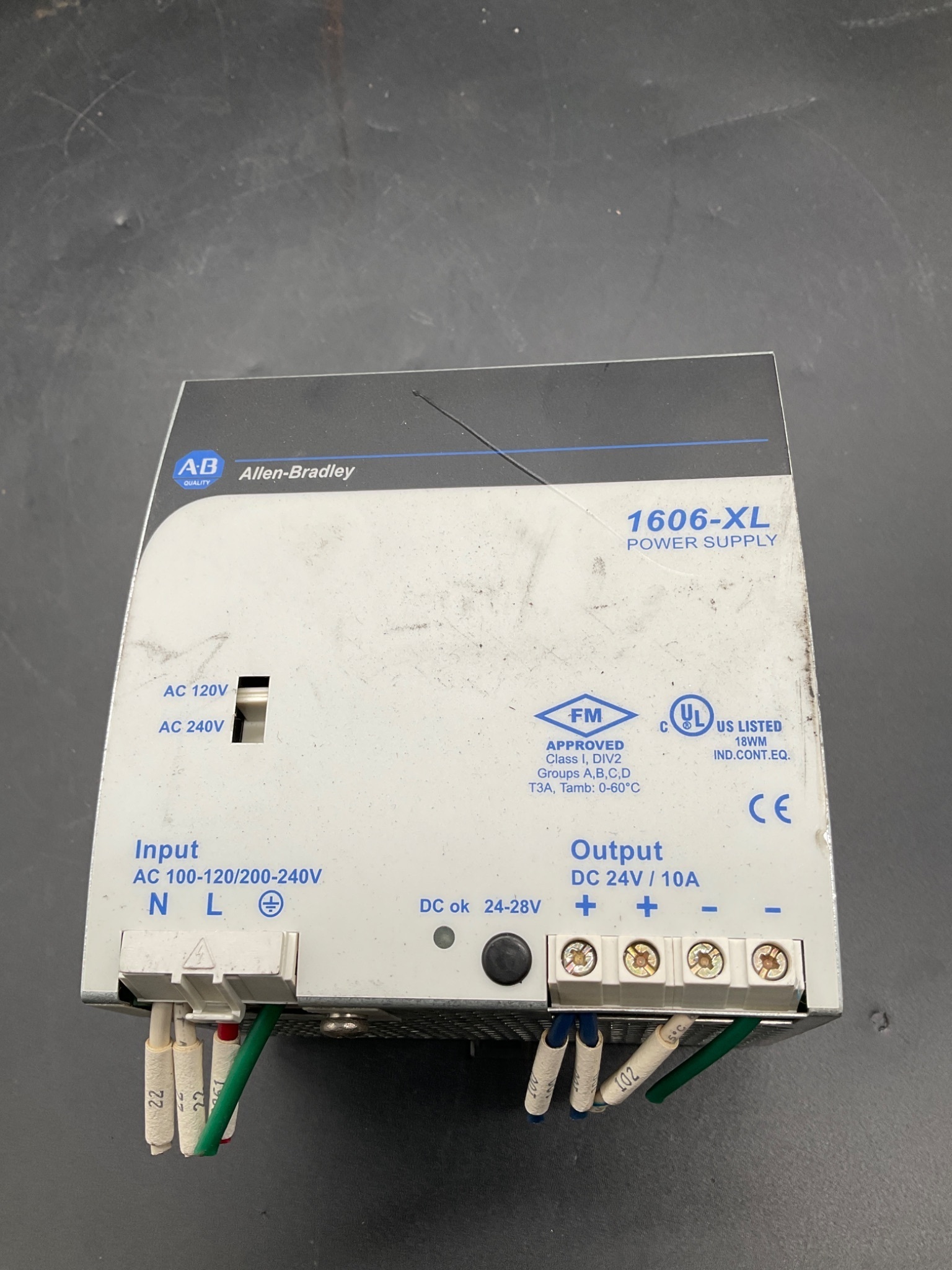 ALLEN‑BRADLEY 1606‑XL240E DIN Rail Power Supply USED 4