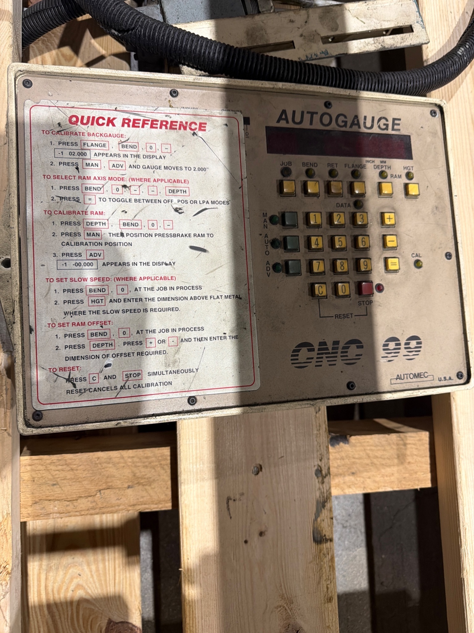Autogauge G24 Backgauge System with CNC 99 Controller USED 4