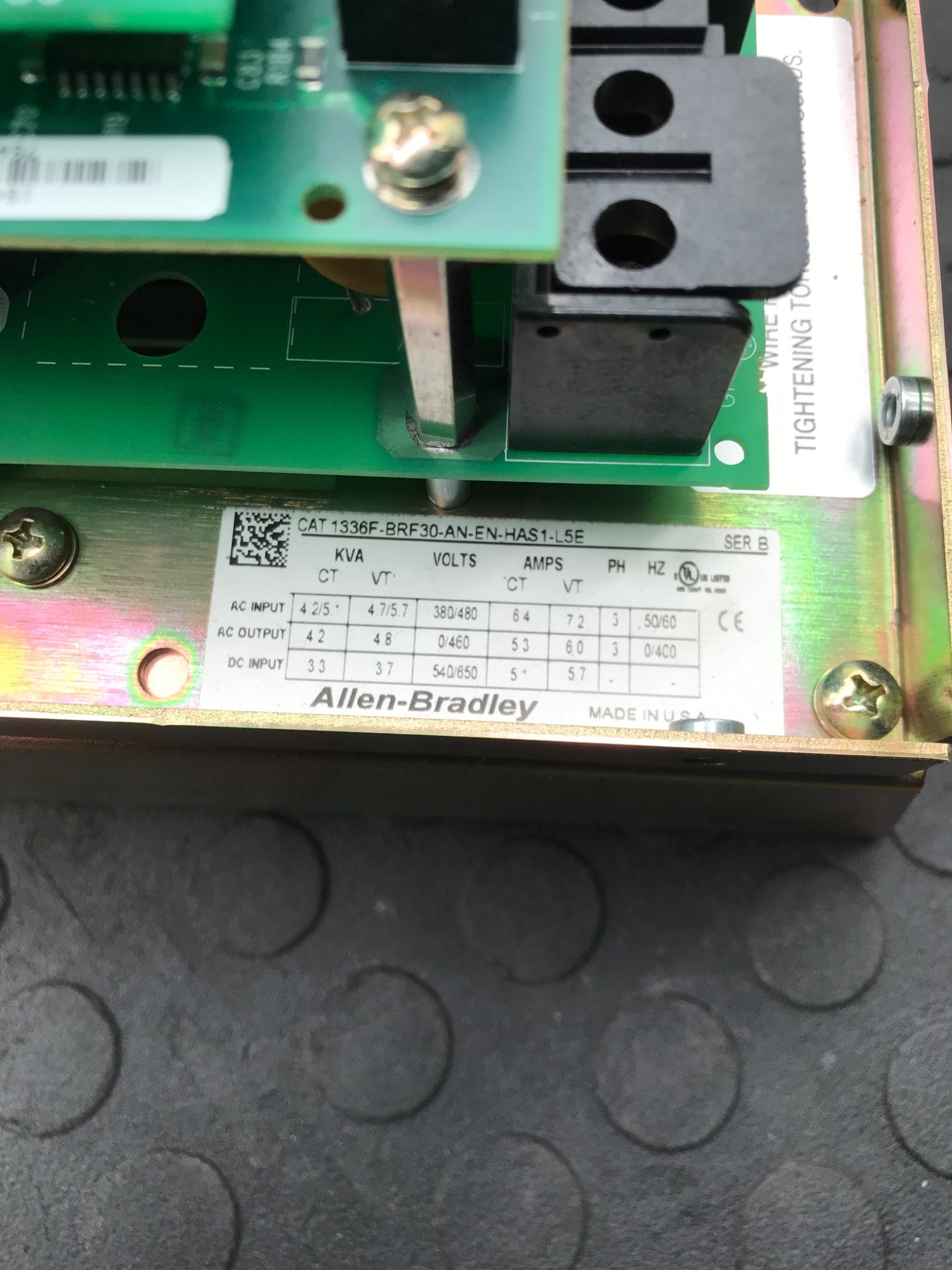 ALLEN‑BRADLEY 1336F‑BRF30‑AN‑EN‑HAS1‑L5E Adjustable Frequency AC Drive USED 4