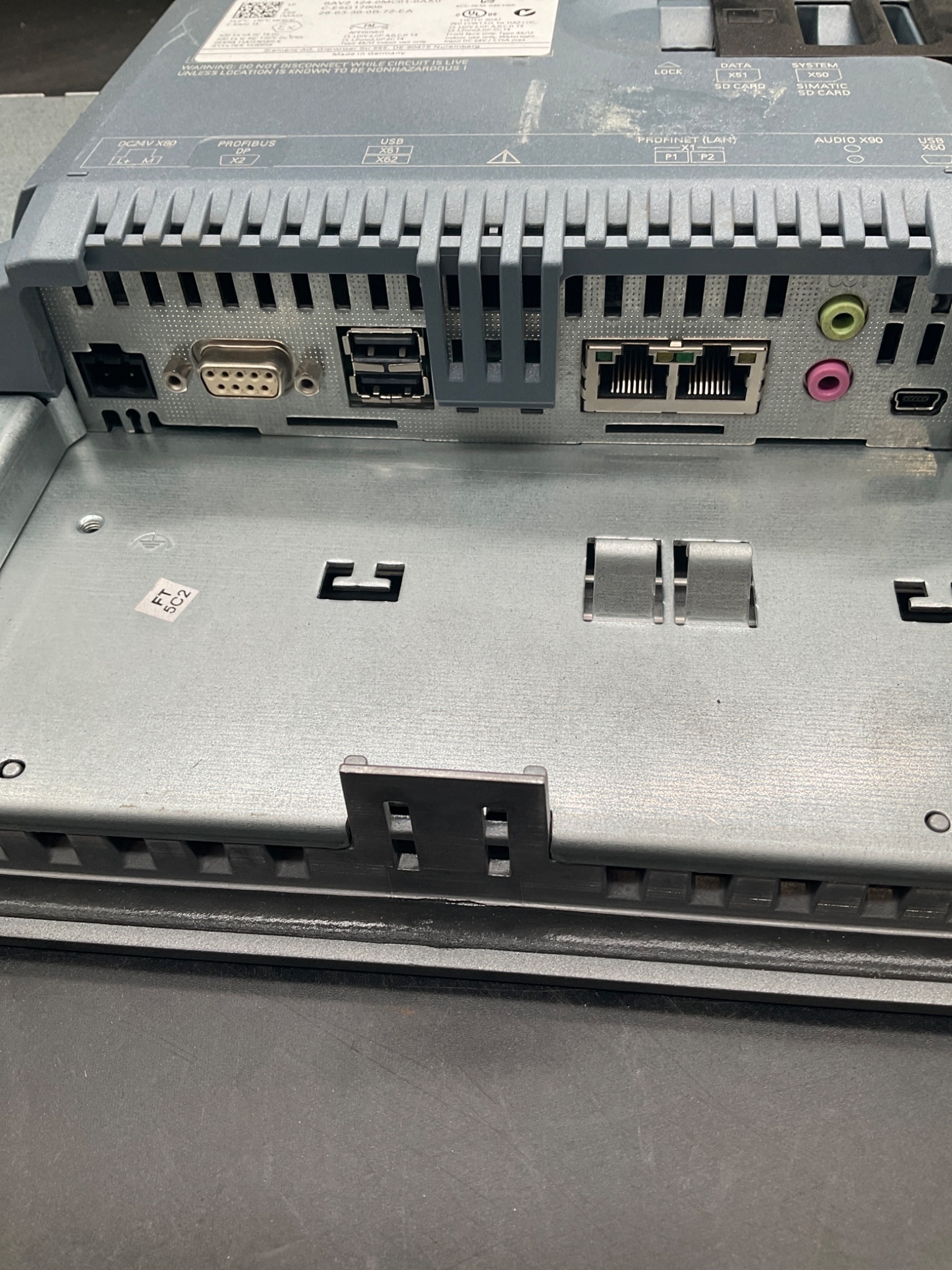 SIEMENS 6AV2124‑0MC01‑0AX0 SIMATIC TP1200 Comfort Touch HMI USED 3