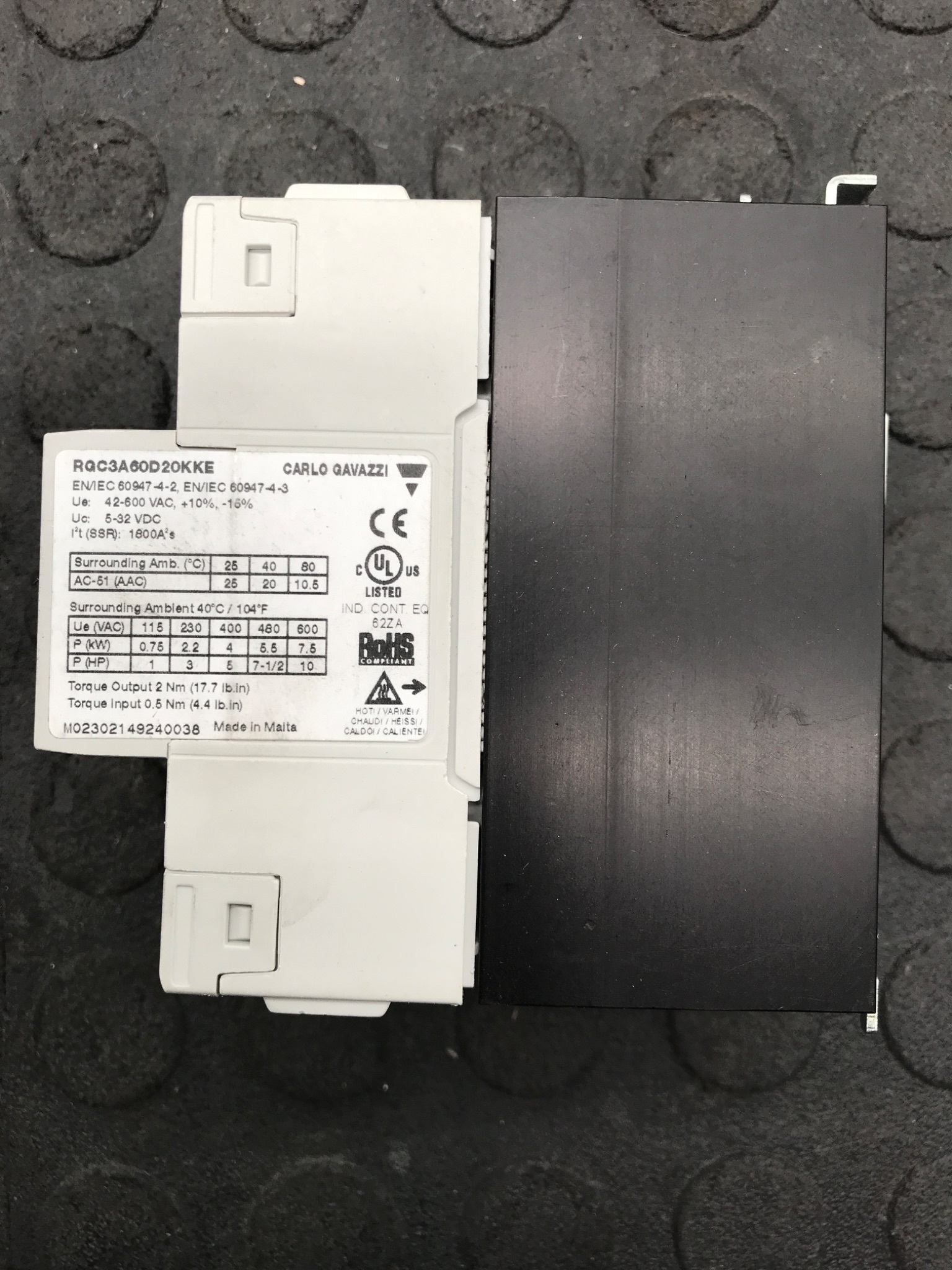 CARLO GAVAZZI RGC3A60D20KKE Electrical Equipment and Supplies 2