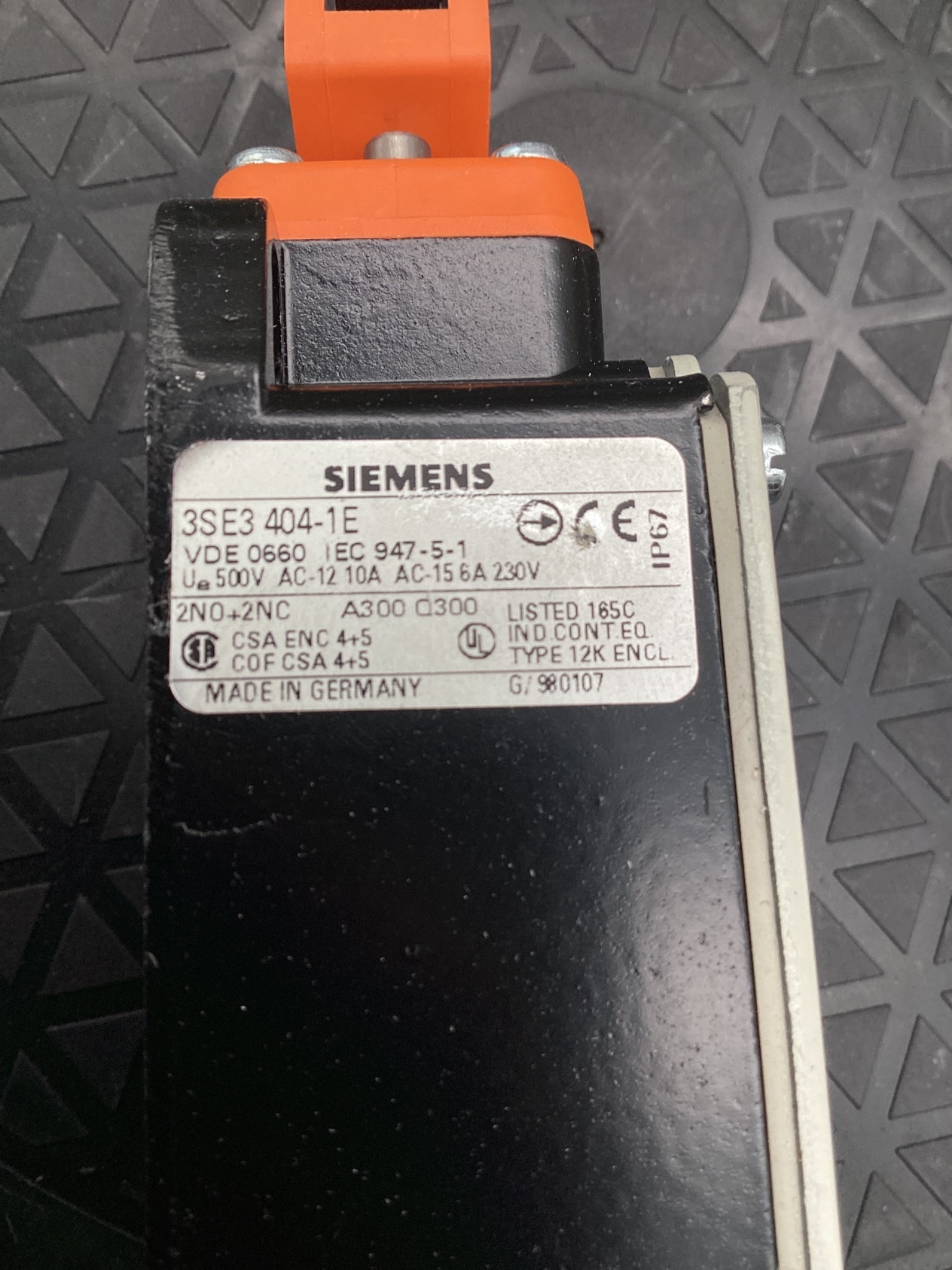 SIEMENS 3SE3 404‑1E Position Switch NEW 7