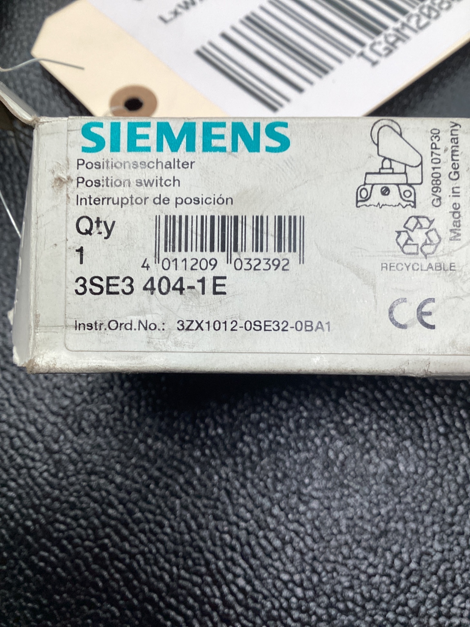 SIEMENS 3SE3 404‑1E Position Switch NEW 8