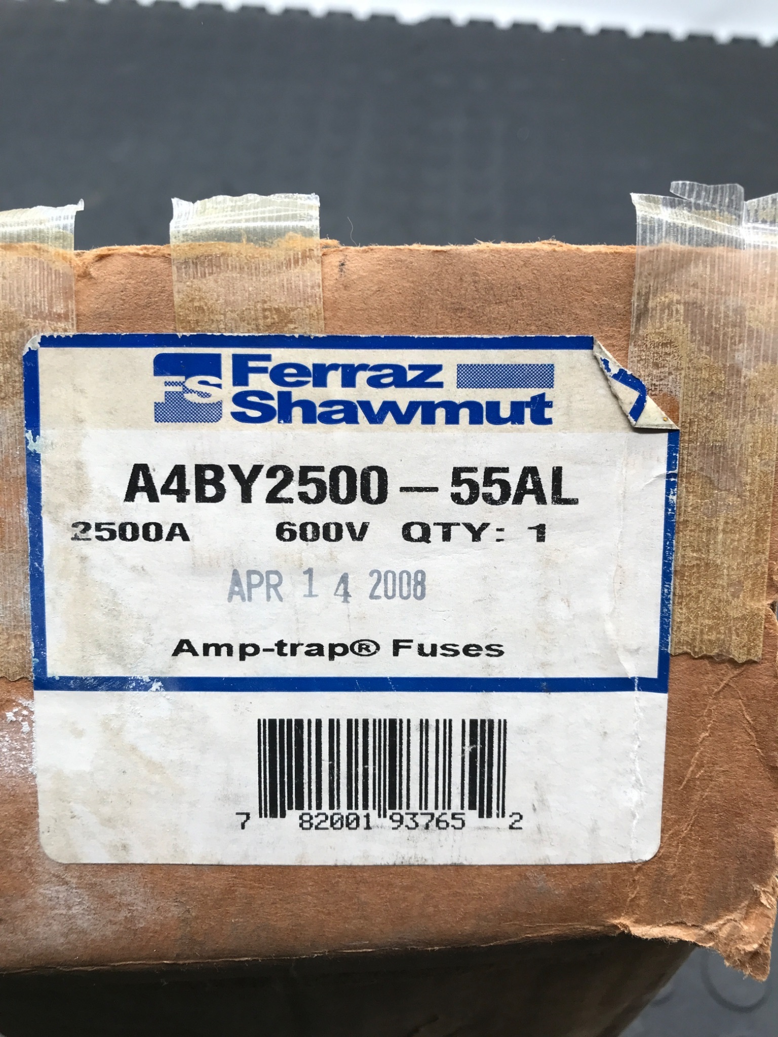 FERRAZ SHAWMUT A4BY2500‑55AL Amp‑Trap Fuse 2500A 600VAC NEW 0