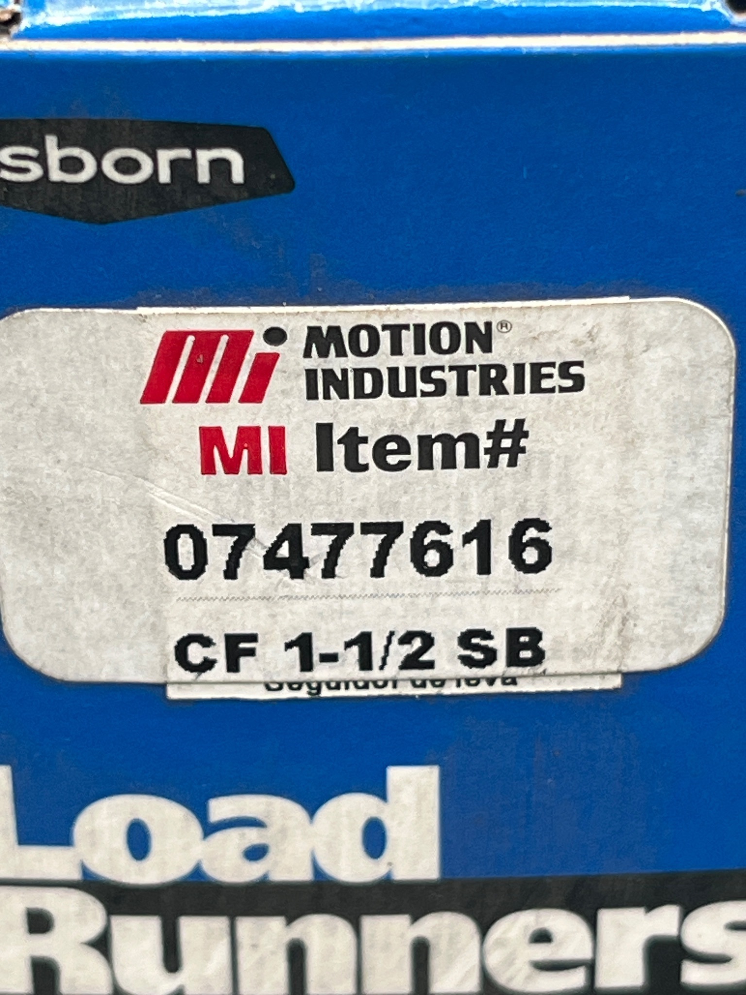 OSBORN CF‑1‑1/2 SB Load Runners Cam Follower NEW 4
