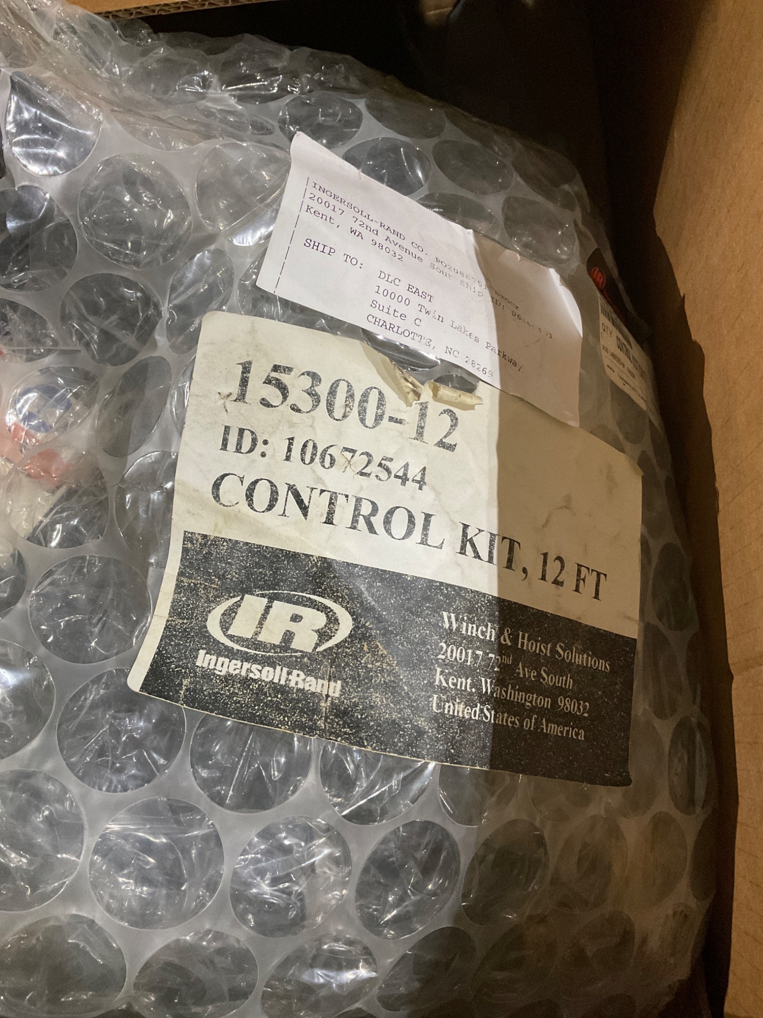 INGERSOLL RAND 15300‑12 Control Kit 12 FT NEW 2
