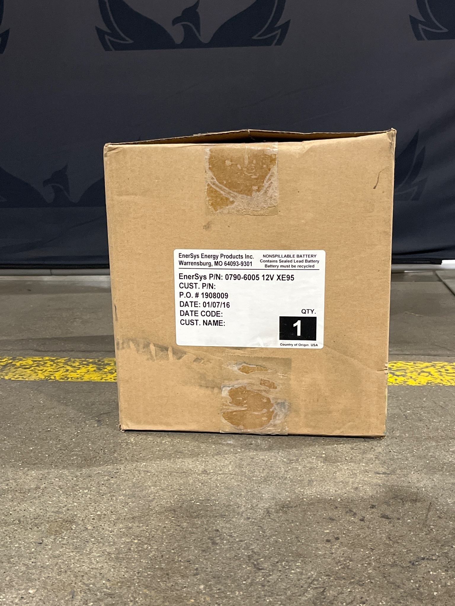 ENERSYS 0790-6005 12V Nonspillable Sealed Lead Battery NEW 0