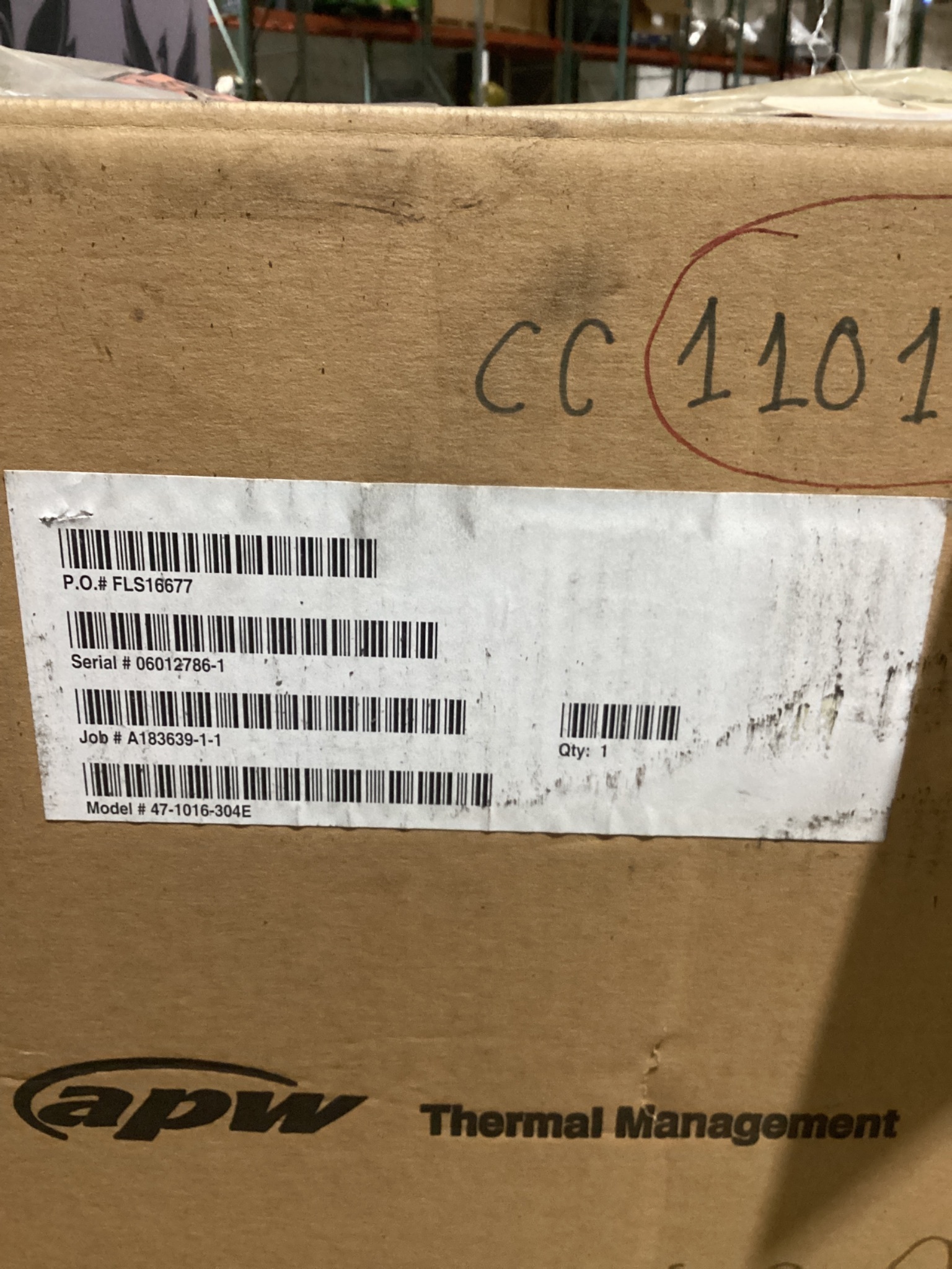 APW 47-1016-304E NEMA 12 Industrial Enclosure NEW 4