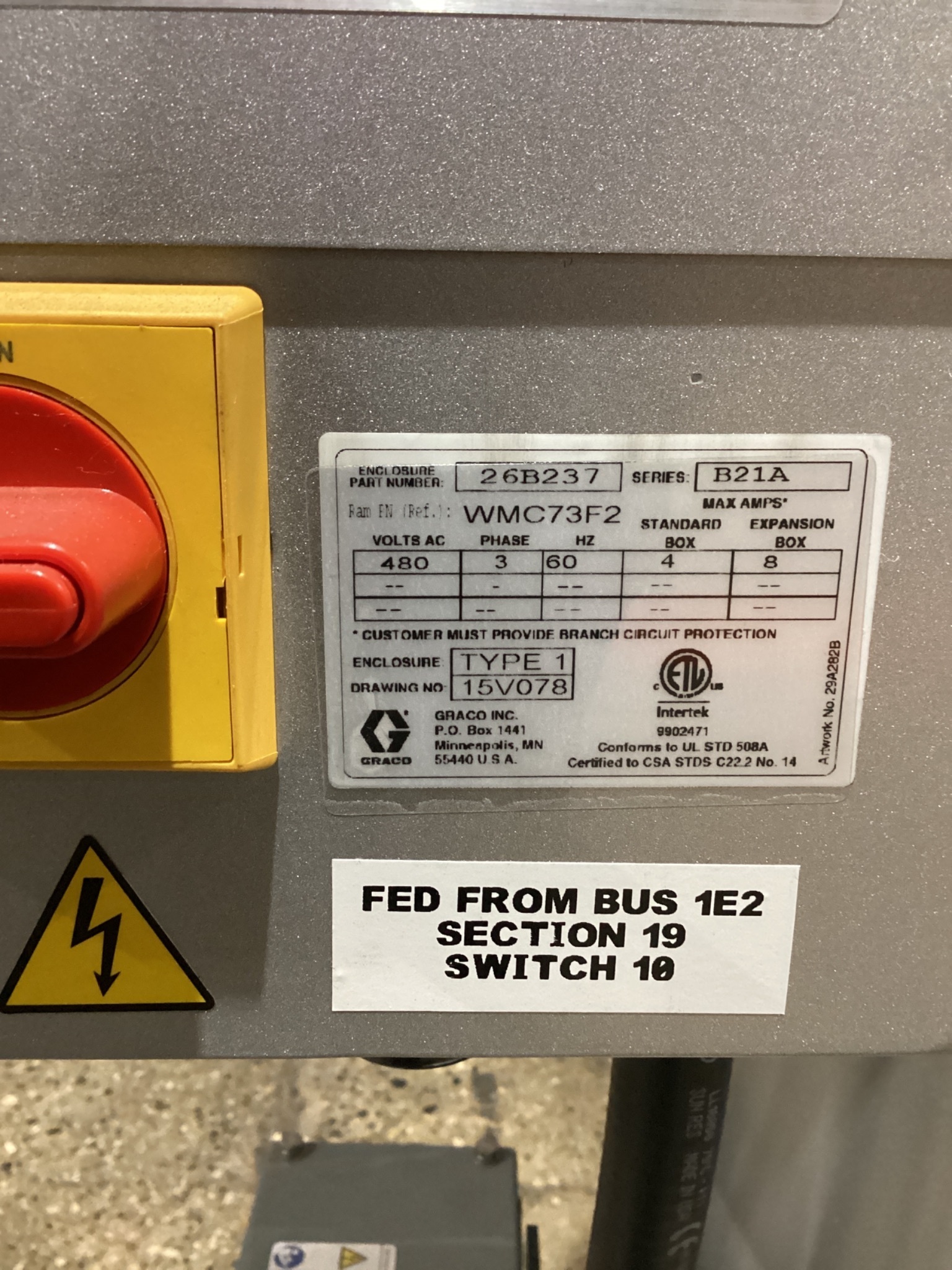 GRACO U8443 Therm‑O‑Flow Supply Unit 68:1 NEW 3