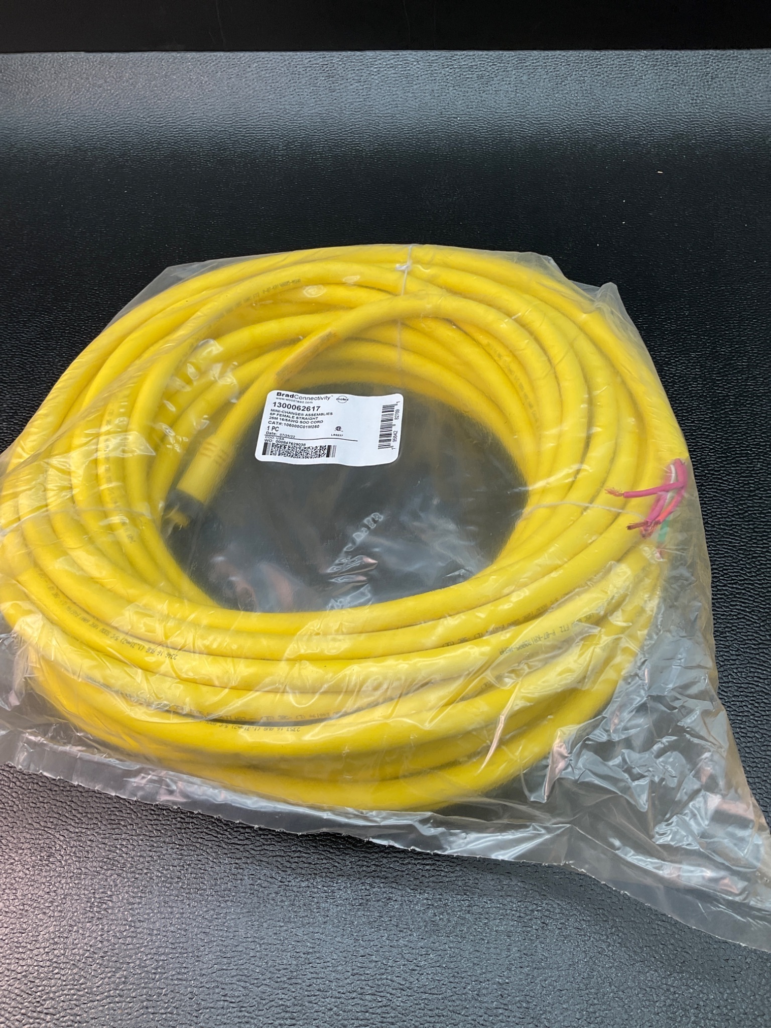 BRAD CONNECTIVITY 1300062617 Mini‑Change Cordset 5‑Pin 25 m NEW 2